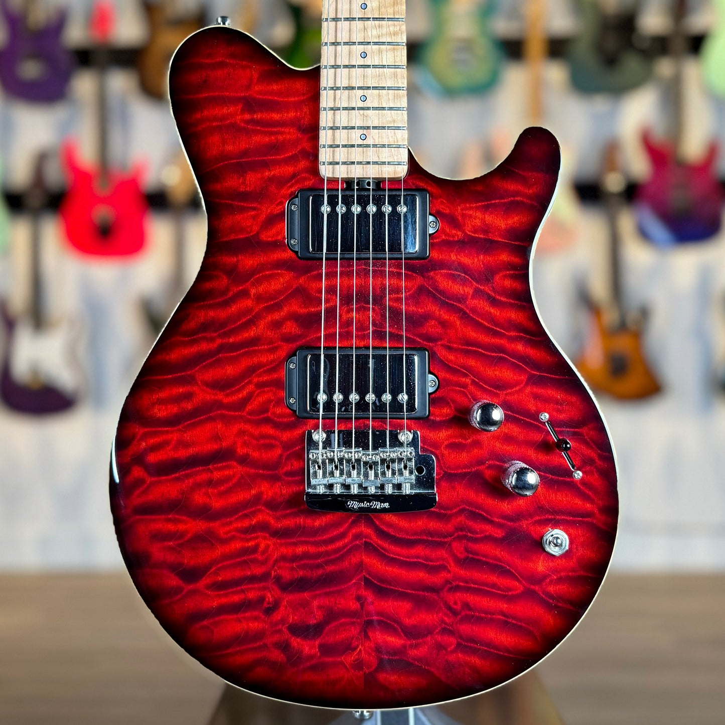 Ernie Ball Music Man Axis 25th Anniversary | Trans Red Burst (Pre-Owned)
