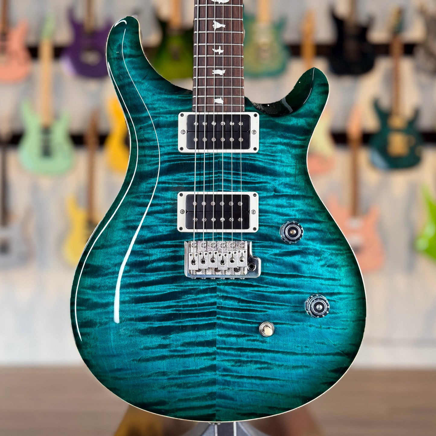 PRS CE 24 | Custom Color Trans Blue Green Burst (Hand Selected Top)