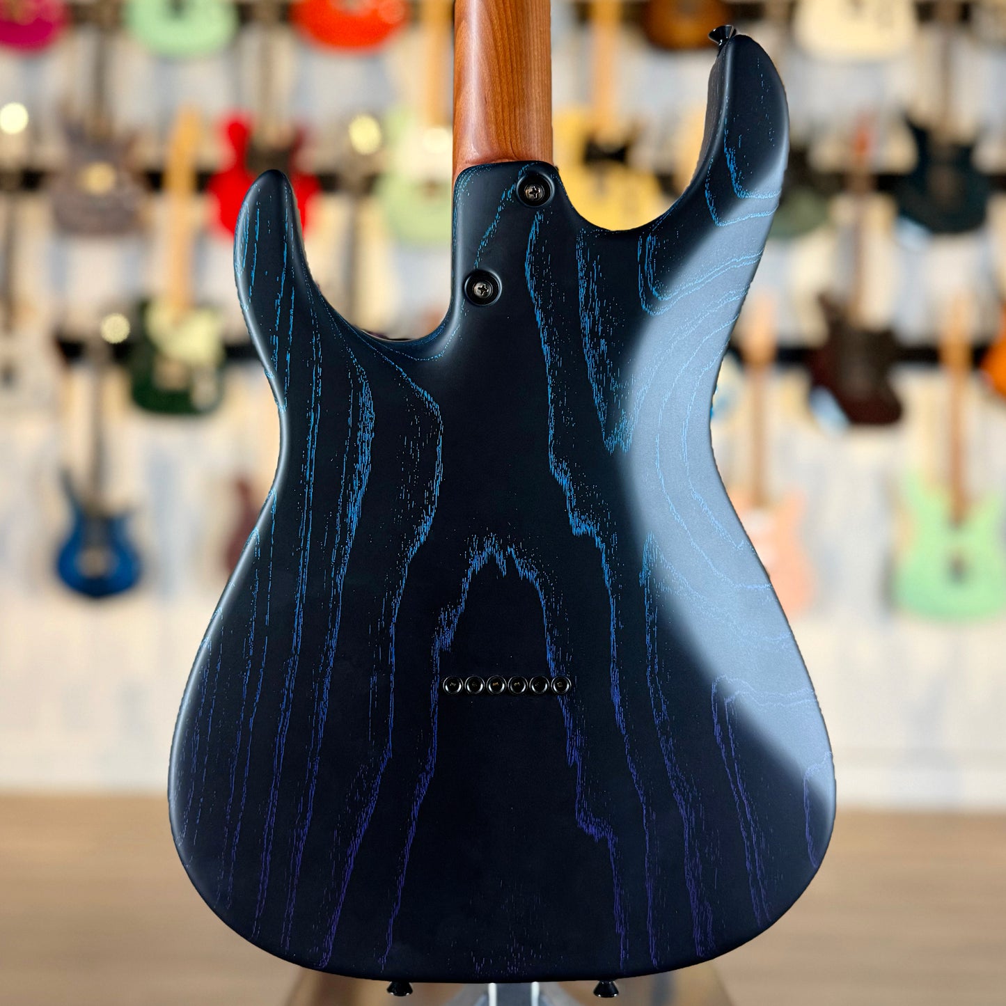 Tom Anderson Guardian Angel Player | Satin Black with Bora to Purple Dog Hair Surf