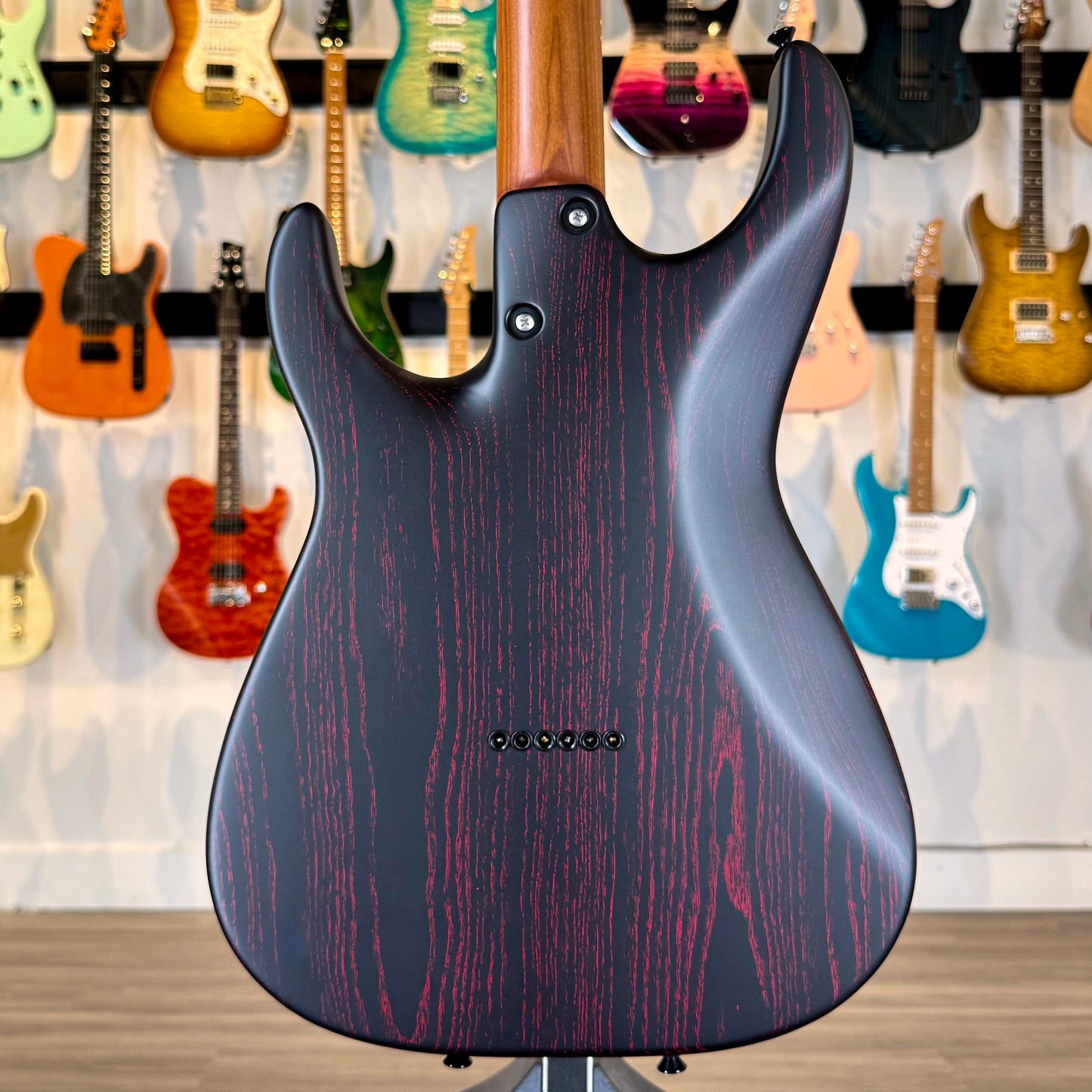 Tom Anderson Guardian Angel Player | Satin Black with Red Dog Hair