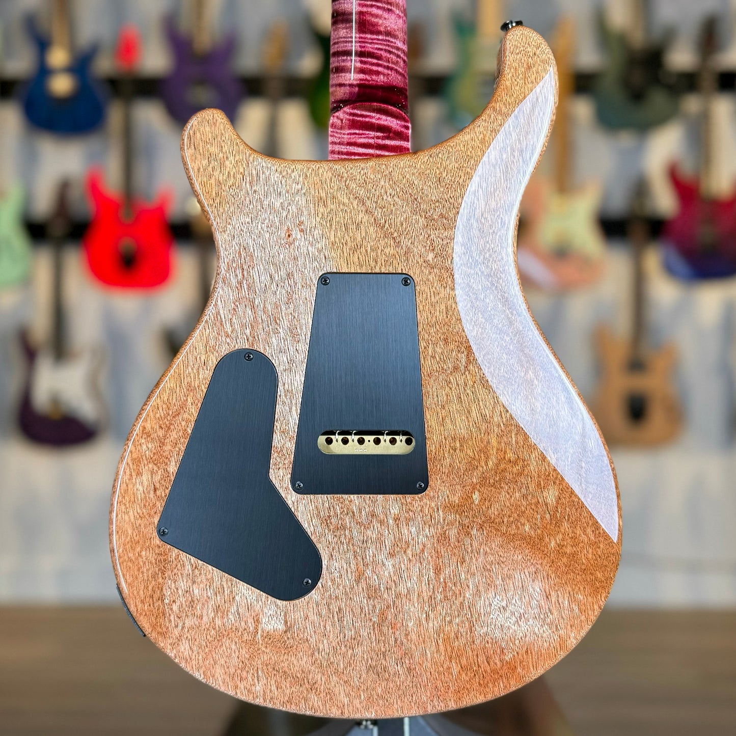 PRS Custom 24-08 "10 Top" Wood Library Limited Edition | Pomegranate/Natural Back