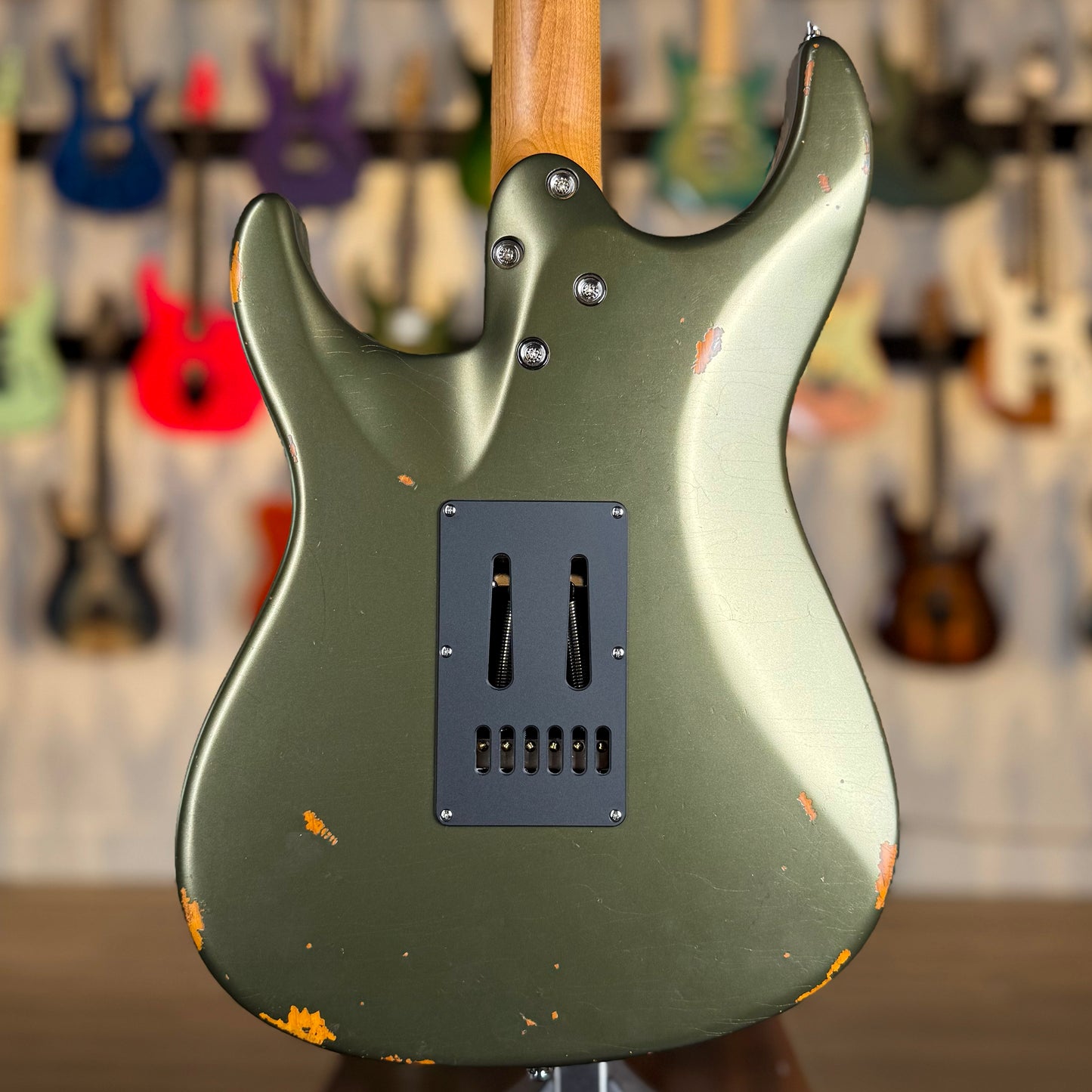 Mayones Aquila Aged V24 6 NAMM 2025 Limited Edition | Monolith Olive Green