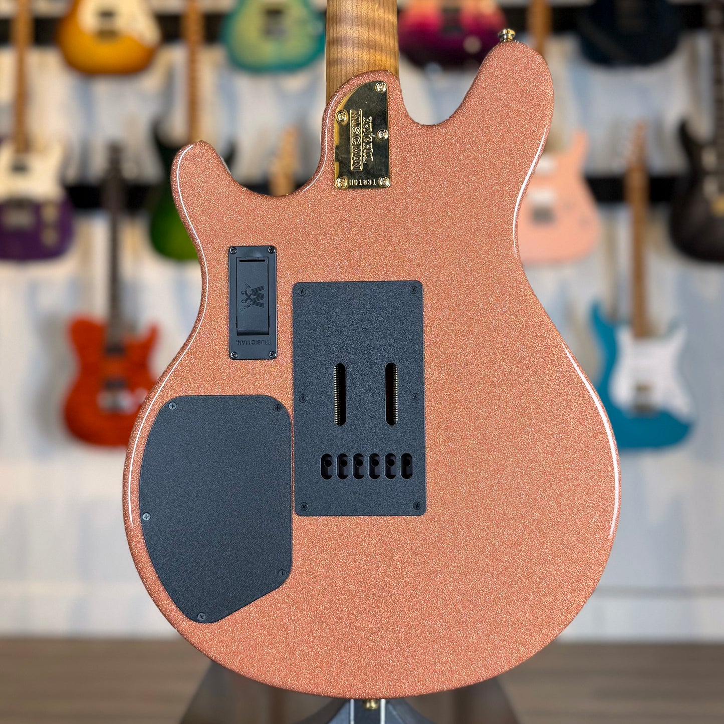 Ernie Ball Music Man Valentine | Pink Champagne Sparkle