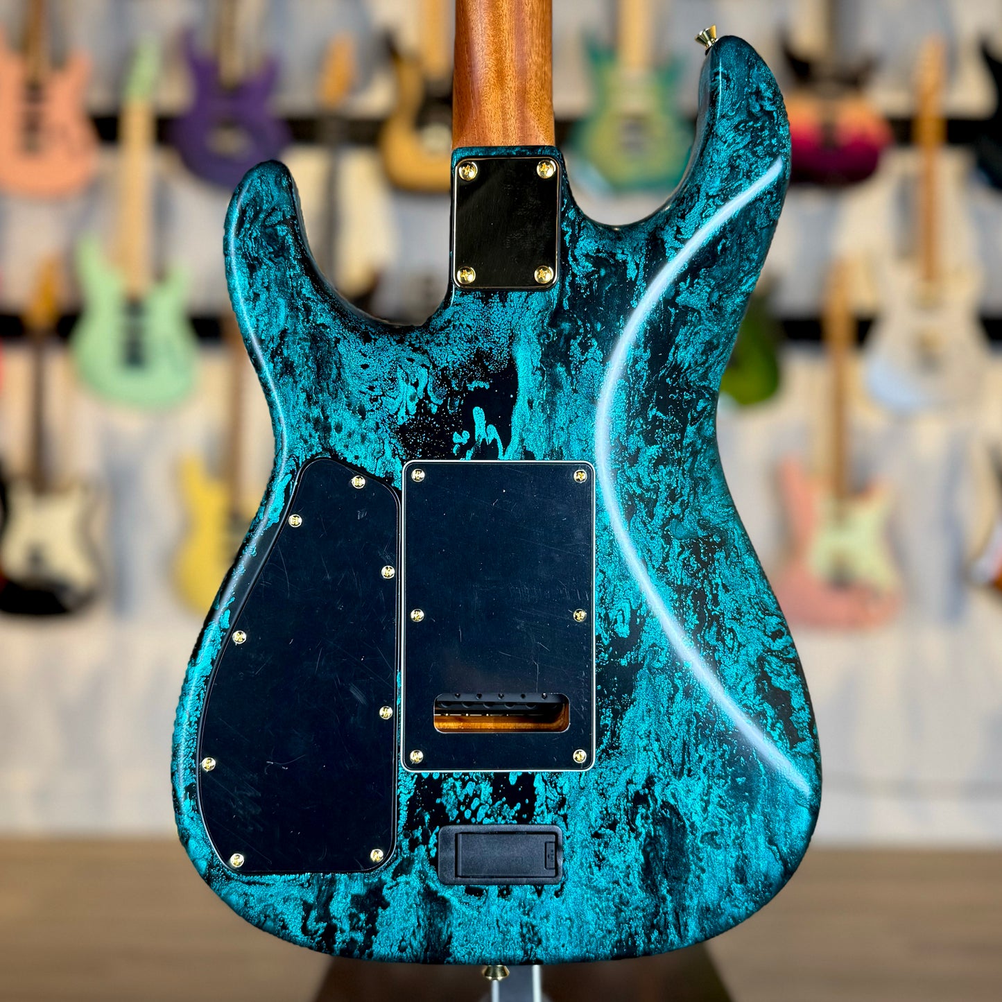 James Tyler Guitars Studio Elite HD | Turquoise Schmear with Black Tint