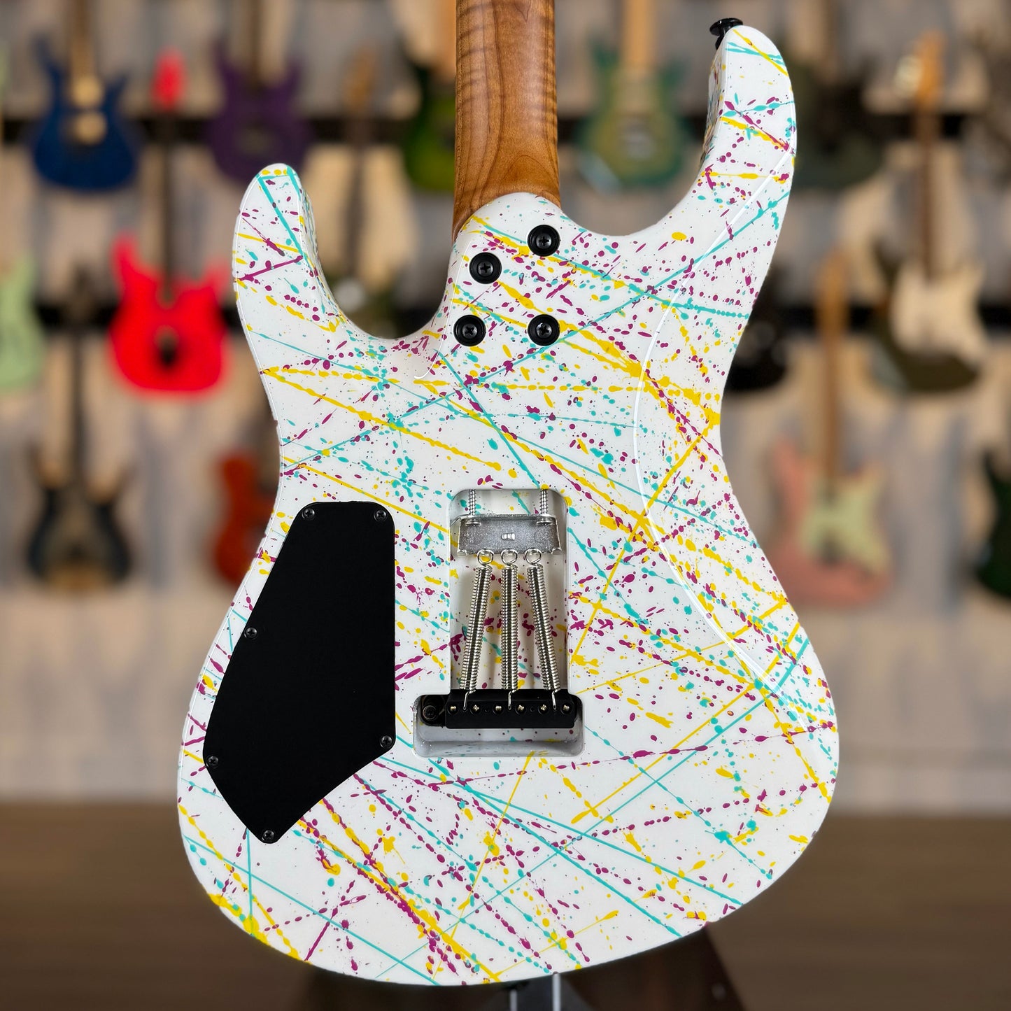 Suhr Modern Custom | White Purple Turquoise Yellow "Jawbreaker" Splatter