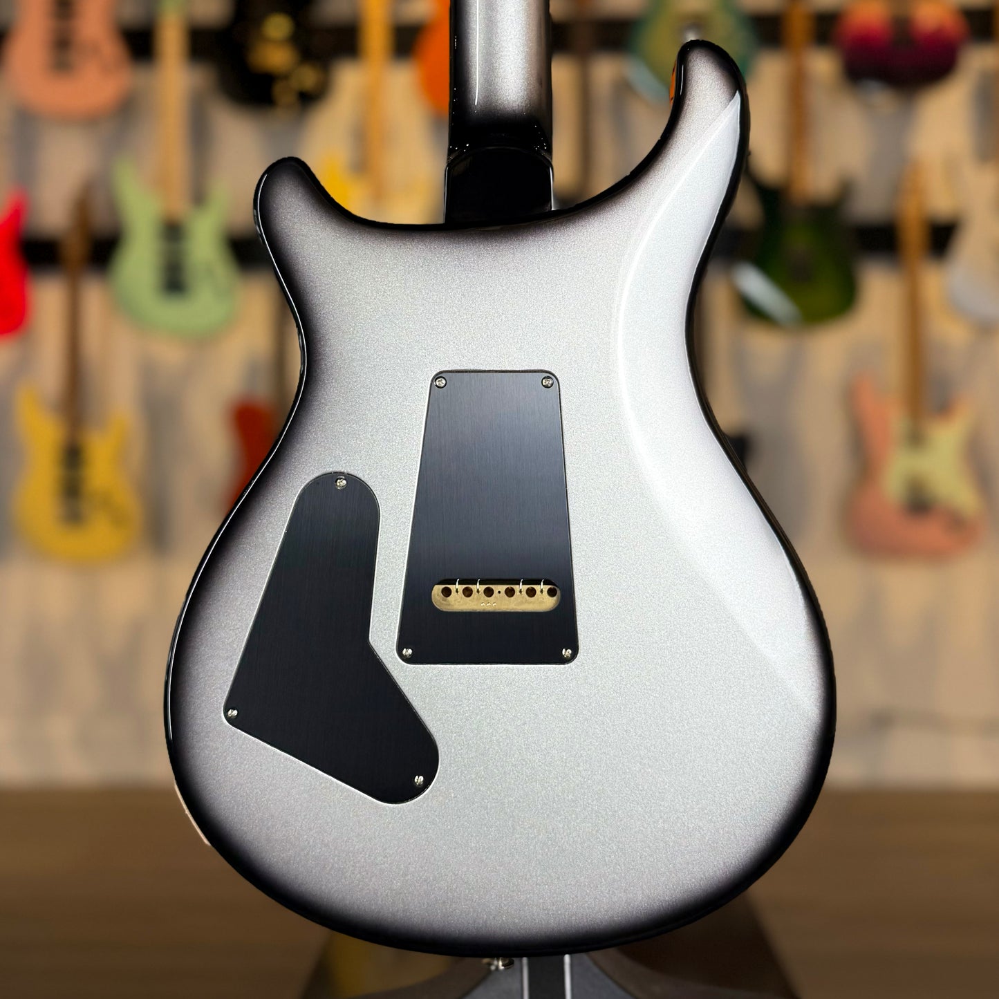 PRS Custom 24-08 Sprayer's Choice | Faded Indigo/Charcoal with Silver Microburst Back