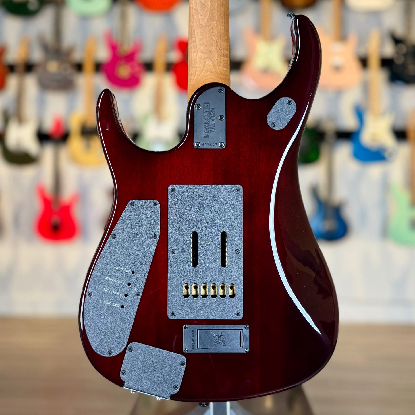 Ernie Ball Music Man JP15 | Amber Waves Quilt