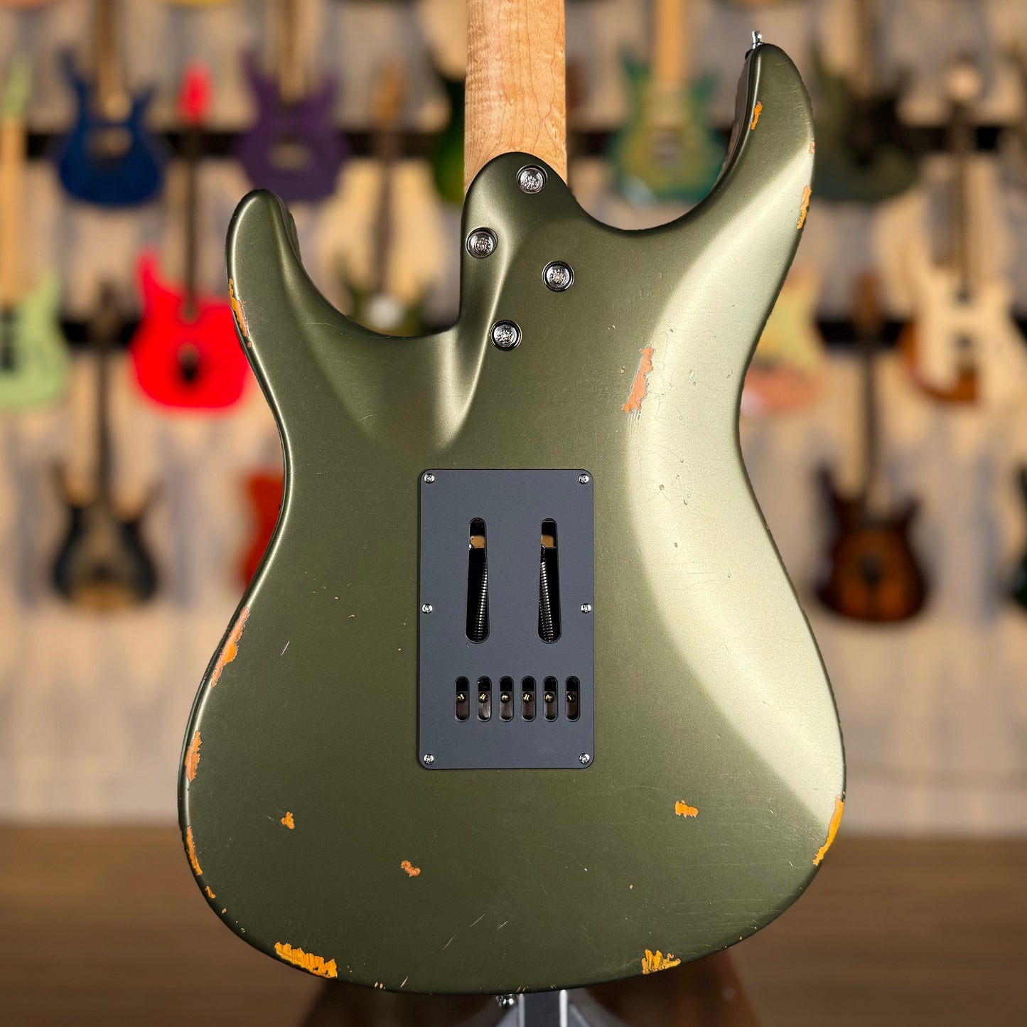 Mayones Aquila Aged V24 6 NAMM 2025 Limited Edition | Monolith Olive Green