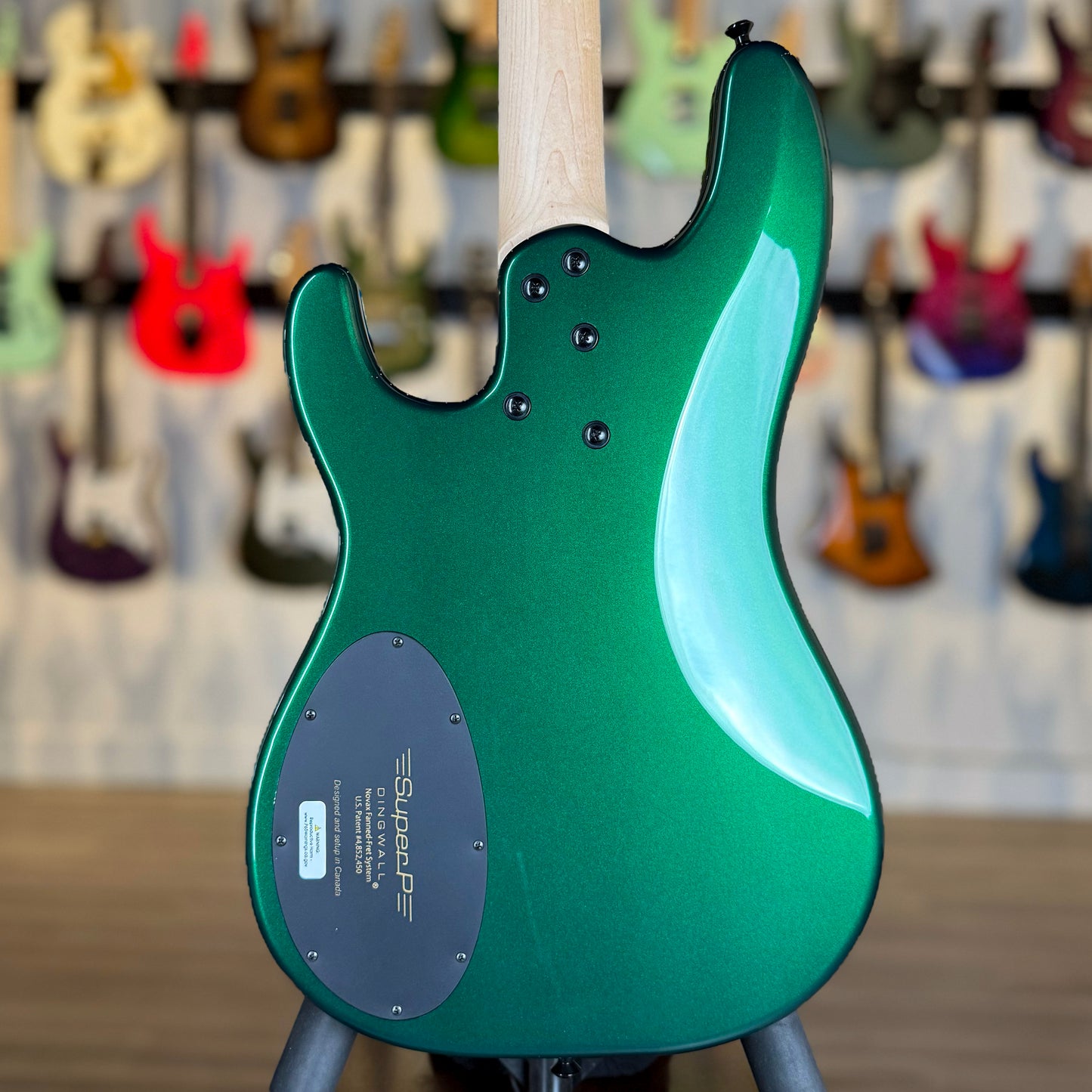 Dingwall Guitars SP1 4 String | Gloss Dark Candy Green