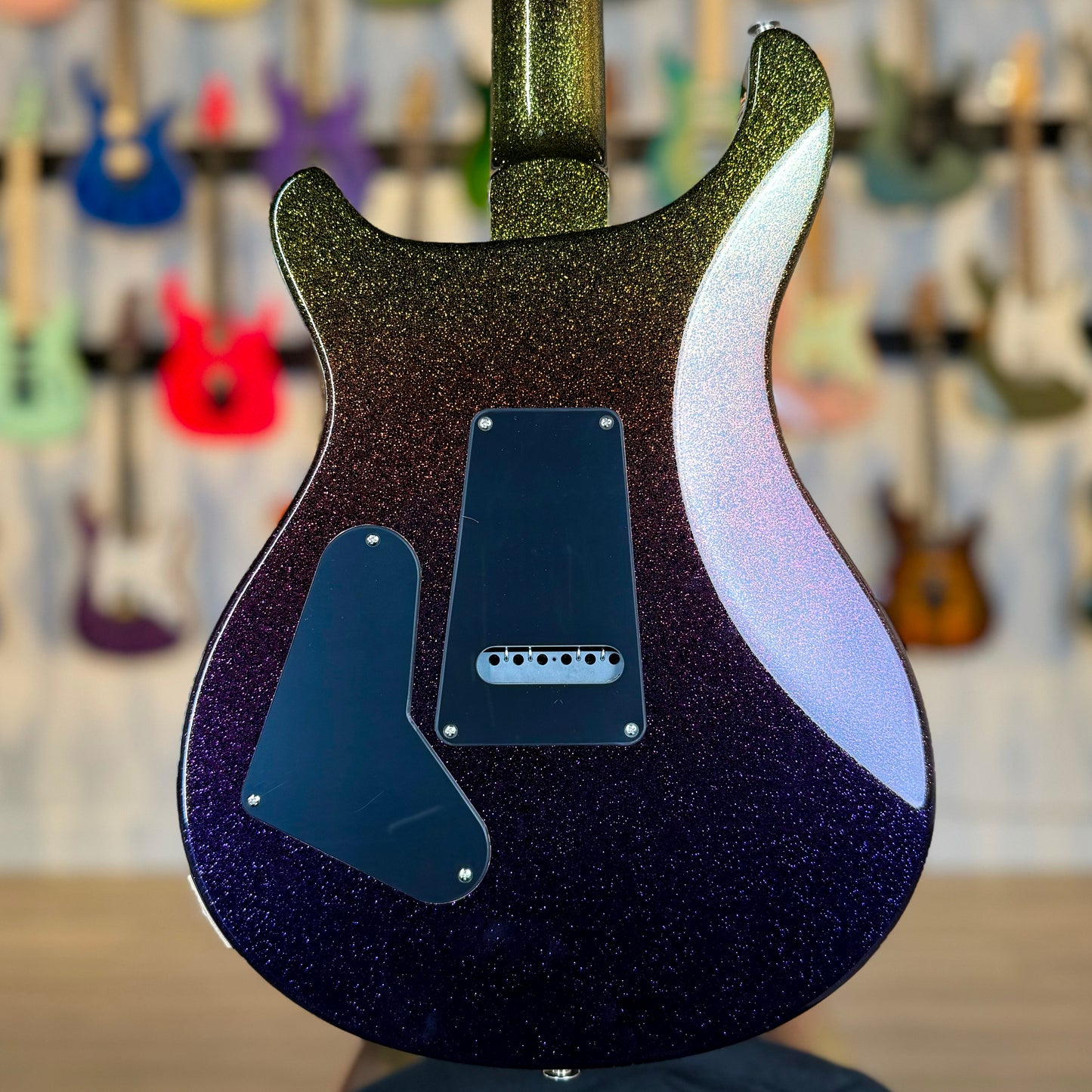 PRS S2 Custom 24-08 Sprayer's Choice | Purple to Gold Sparkle Fade
