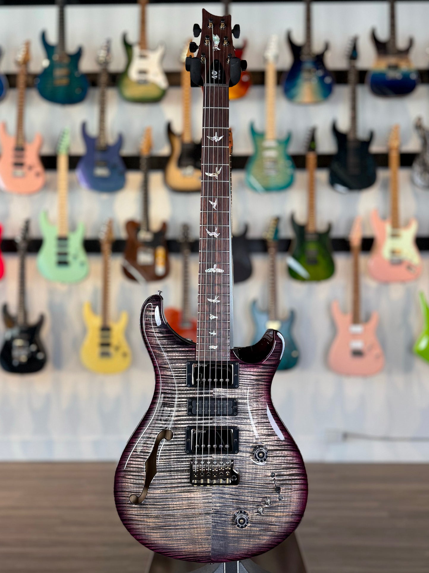 PRS 40th Anniversary Special Semi Hollow Wood Library "Artist Top" | Custom Purple Microburst