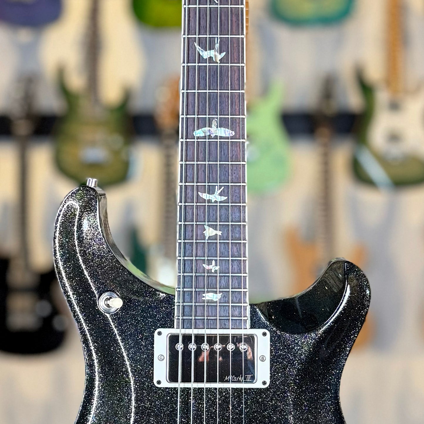 PRS McCarty 594 Hollowbody II Sprayer's Choice | Gold Green Sparkle