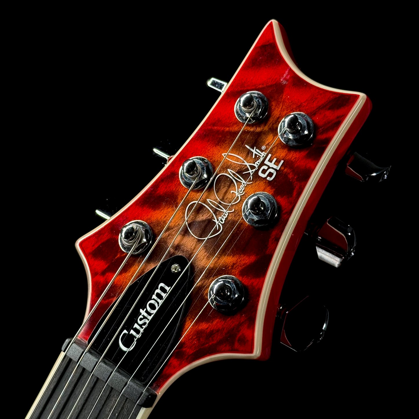 PRS SE Custom 24-08 Quilt | Charcoal Cherry Burst