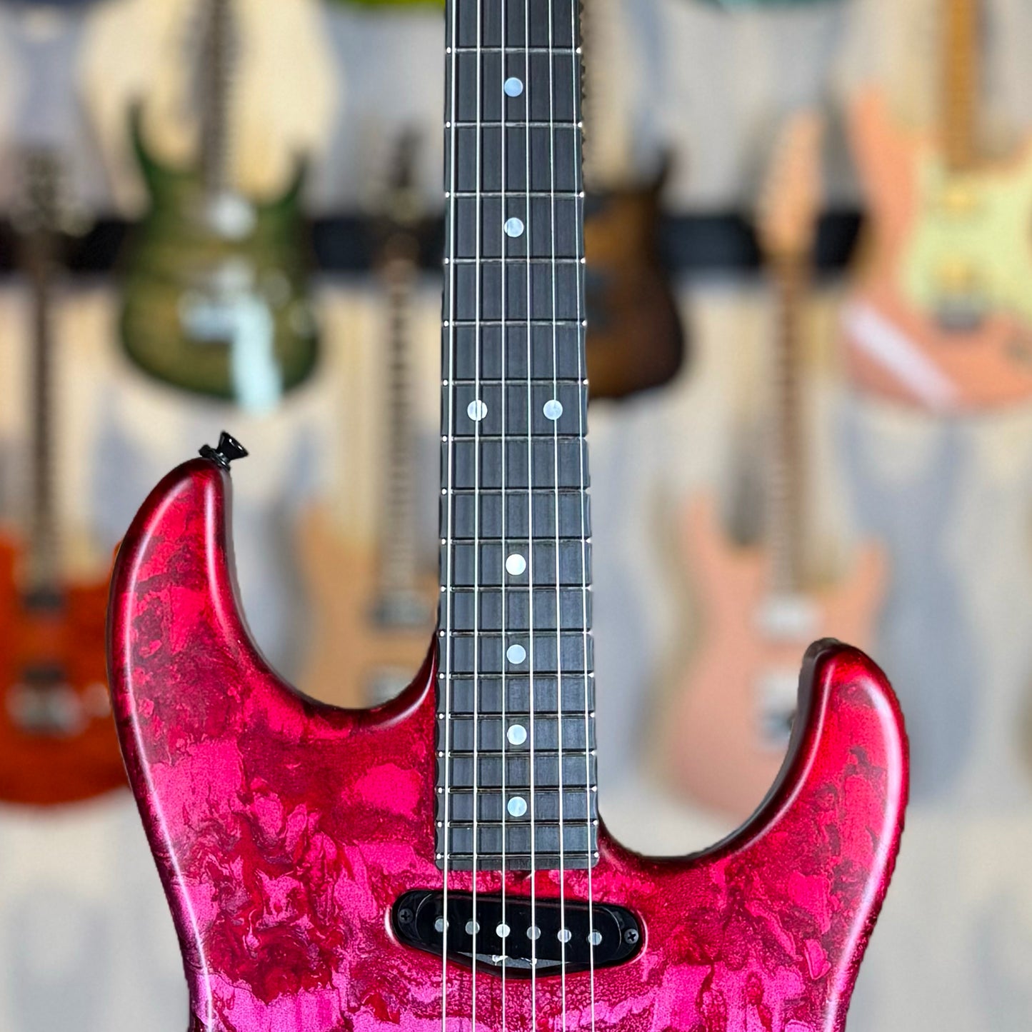 James Tyler Guitars Studio Elite HDX | Mijburst over Cherry Red Shmear