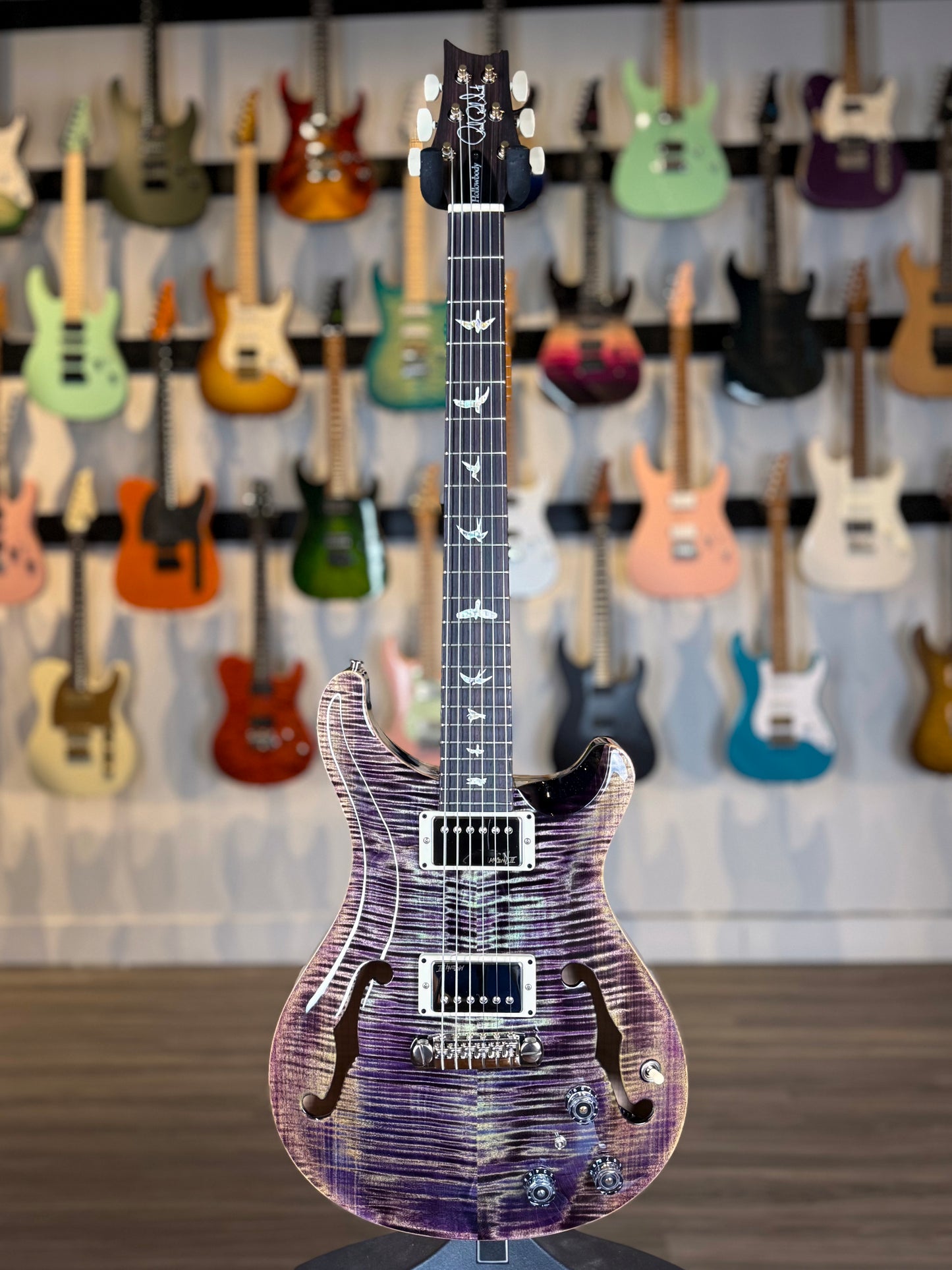 PRS Hollowbody II Piezo Sprayer's Choice | Aurora Borealis/Holoflake Sparkle
