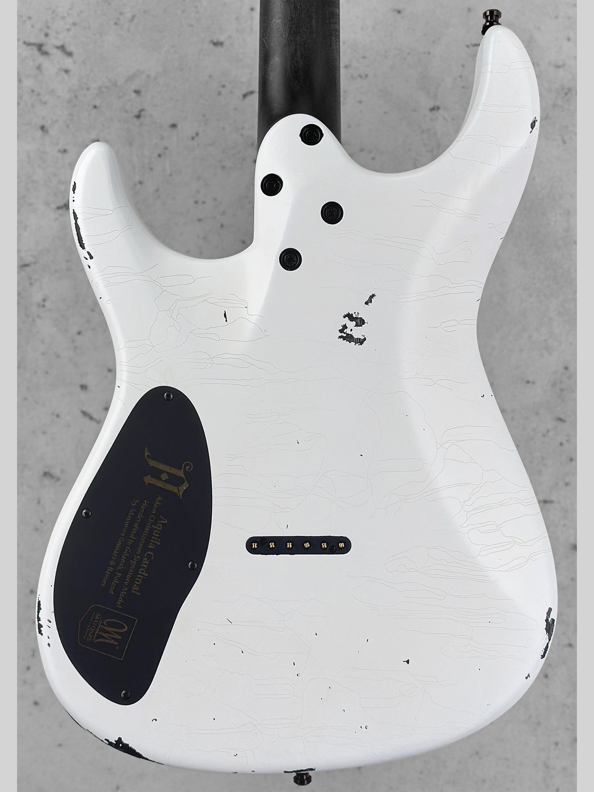 Mayones Aquila Cardinal 6 Adam Christianson Signature | Cardinal White Aged