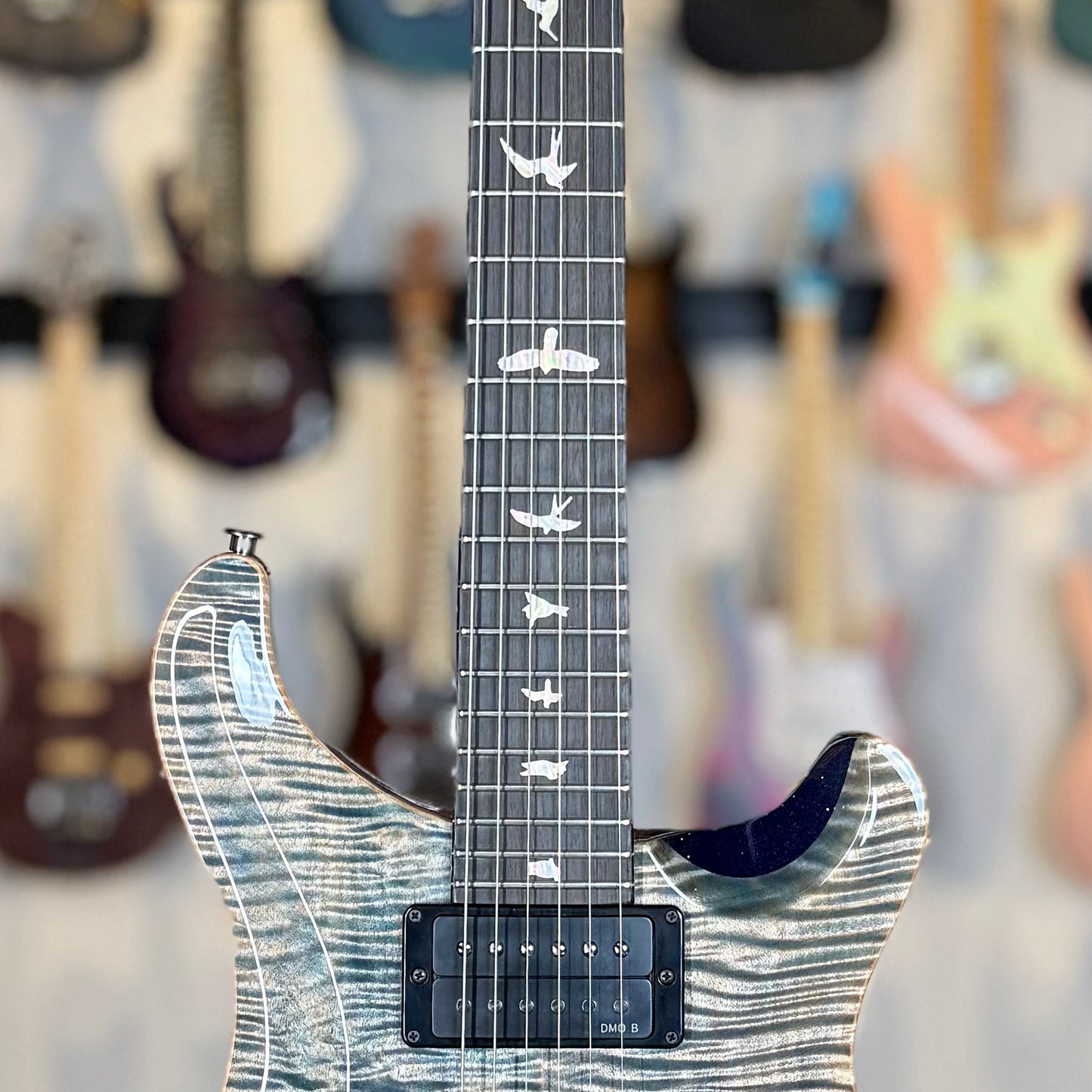 PRS Custom 24 Semi-Hollow "Artist Top" Sprayer's Choice | Glacier Mist/Trans Blue Sparkle