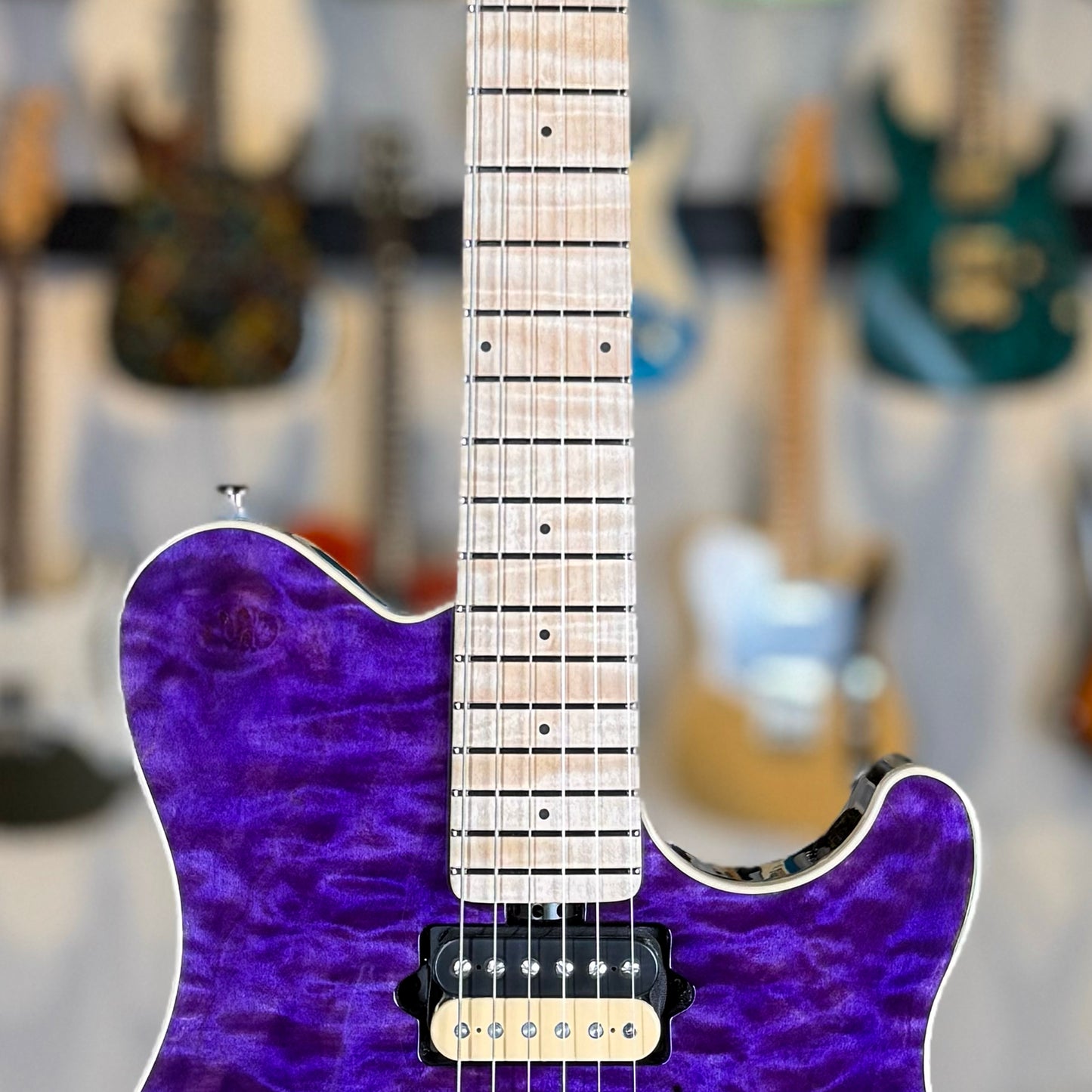 Ernie Ball Music Man 30th Anniversary Axis Limited Edition | Translucent Purple Quilt (#34 of 100)