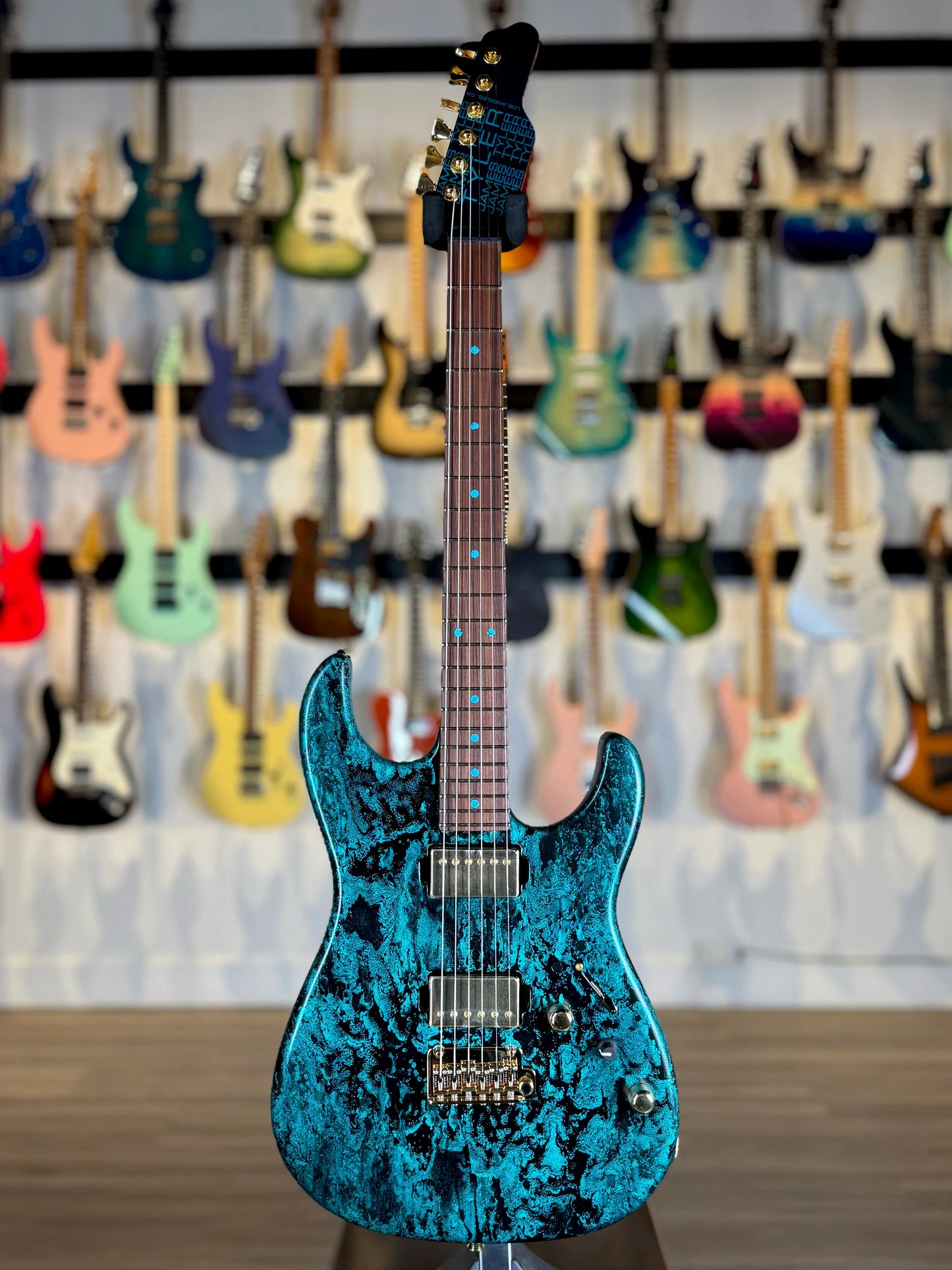 James Tyler Guitars Studio Elite HD | Turquoise Schmear with Black Tint