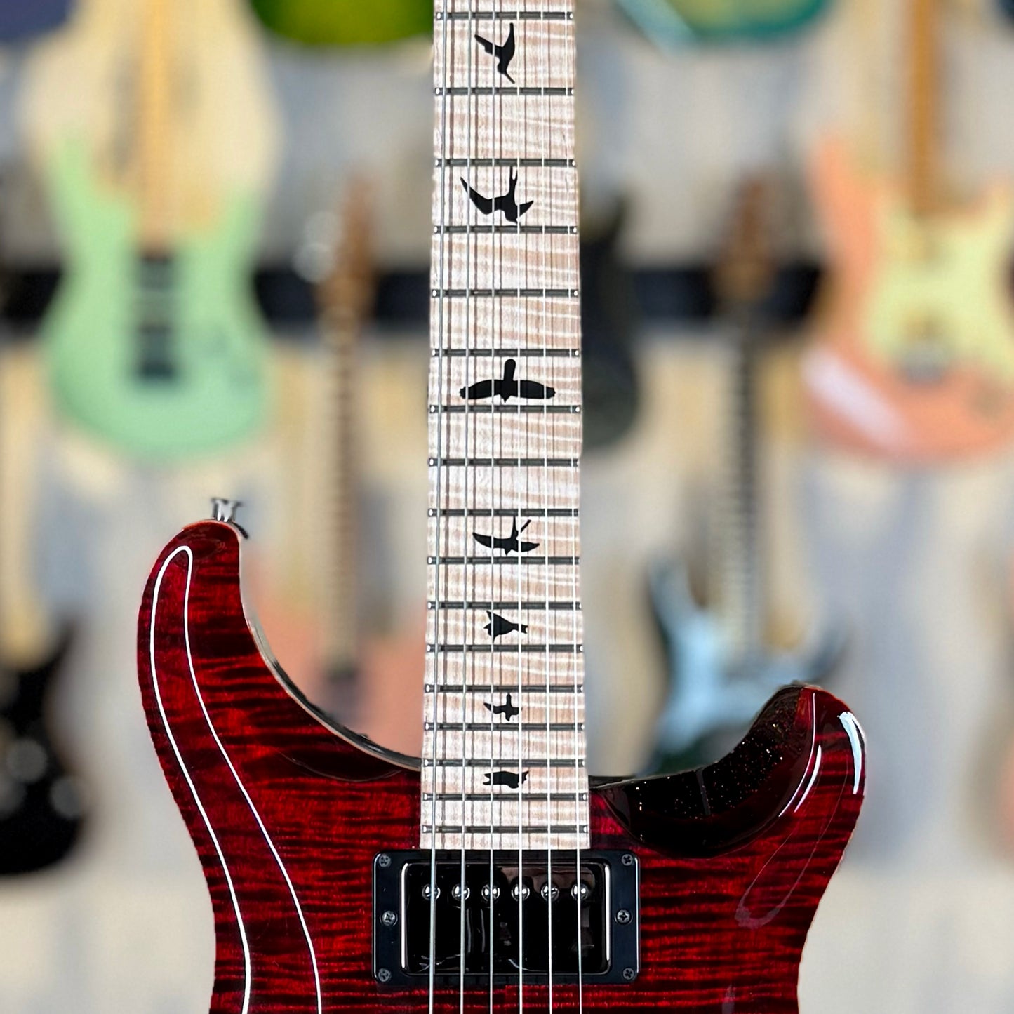 PRS DGT "Birds" Wood Library Sprayer's Choice | Fire Red/Red Sparkle