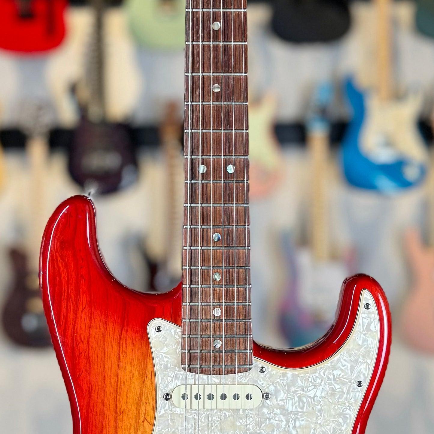 Fender American Deluxe Stratocaster | Aged Cherry Sunburst