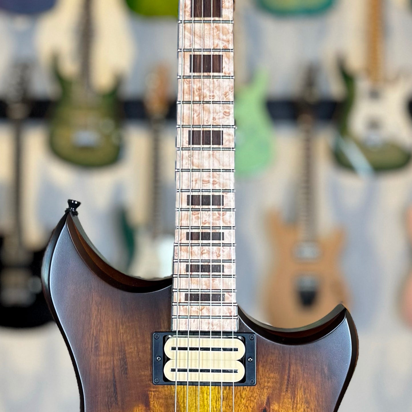 Dunable Cyclops USA Custom Shop | Koa Amber Burst