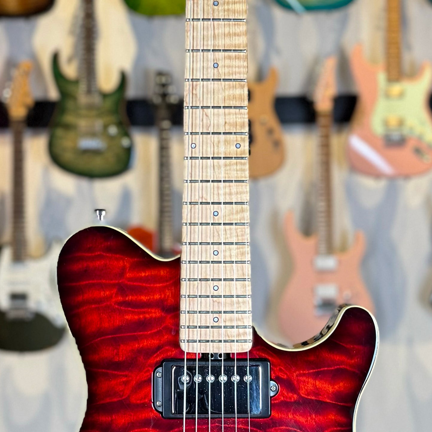 Ernie Ball Music Man Axis 25th Anniversary | Trans Red Burst (Pre-Owned)
