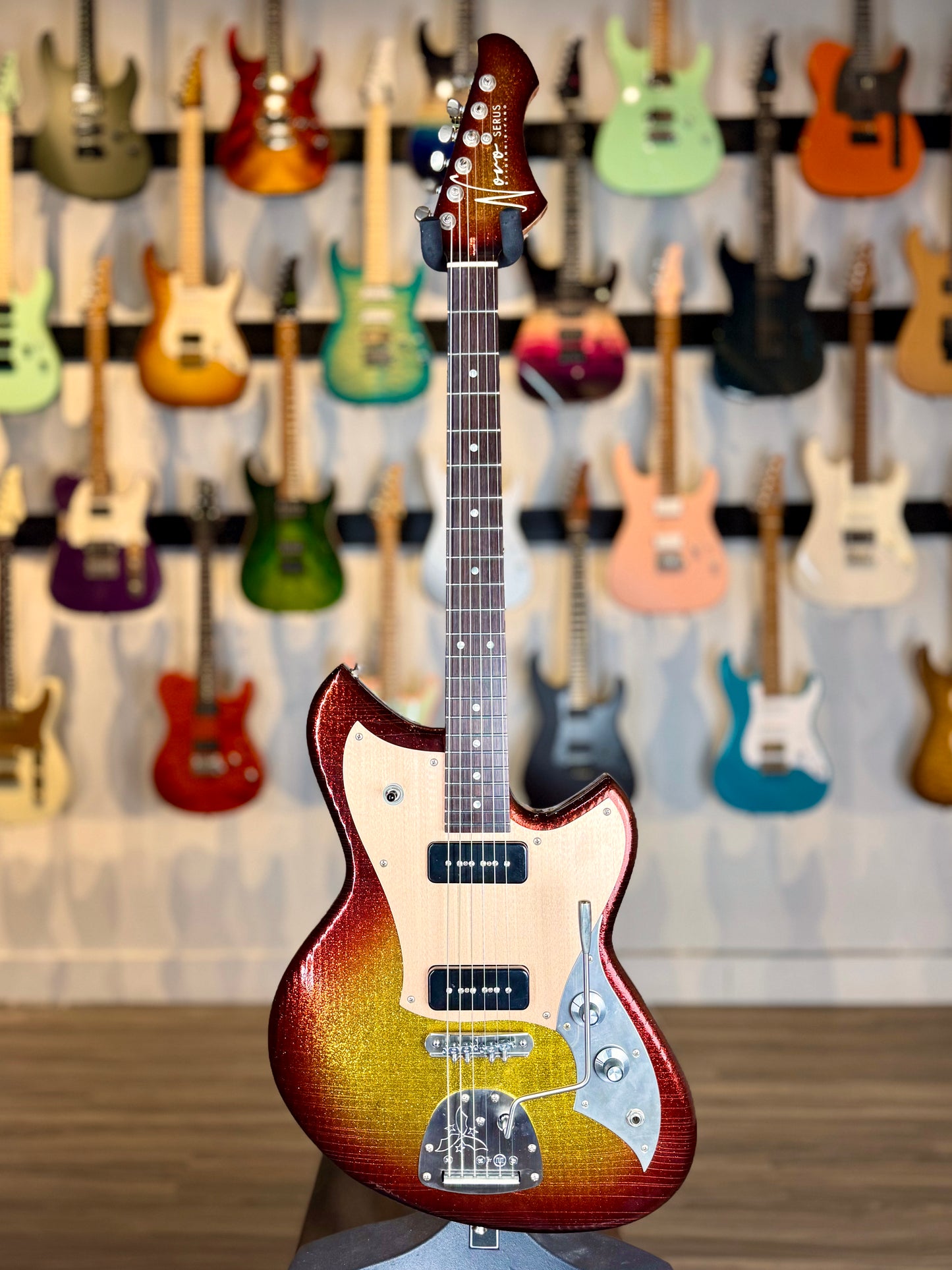 Novo Guitars Serus J Custom | Sienna Burst Sparkle