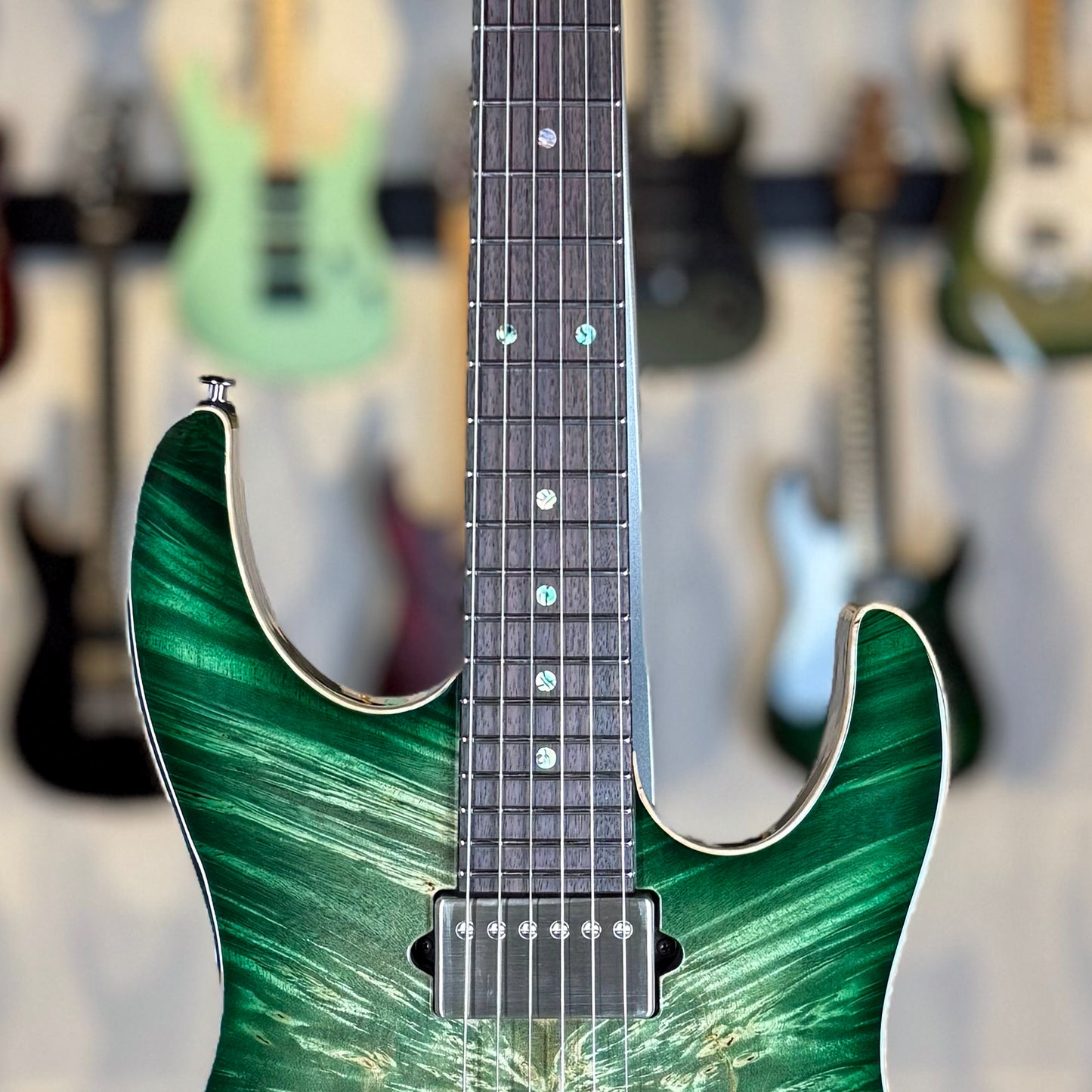 Suhr Modern Custom | Faded Trans Green Burst