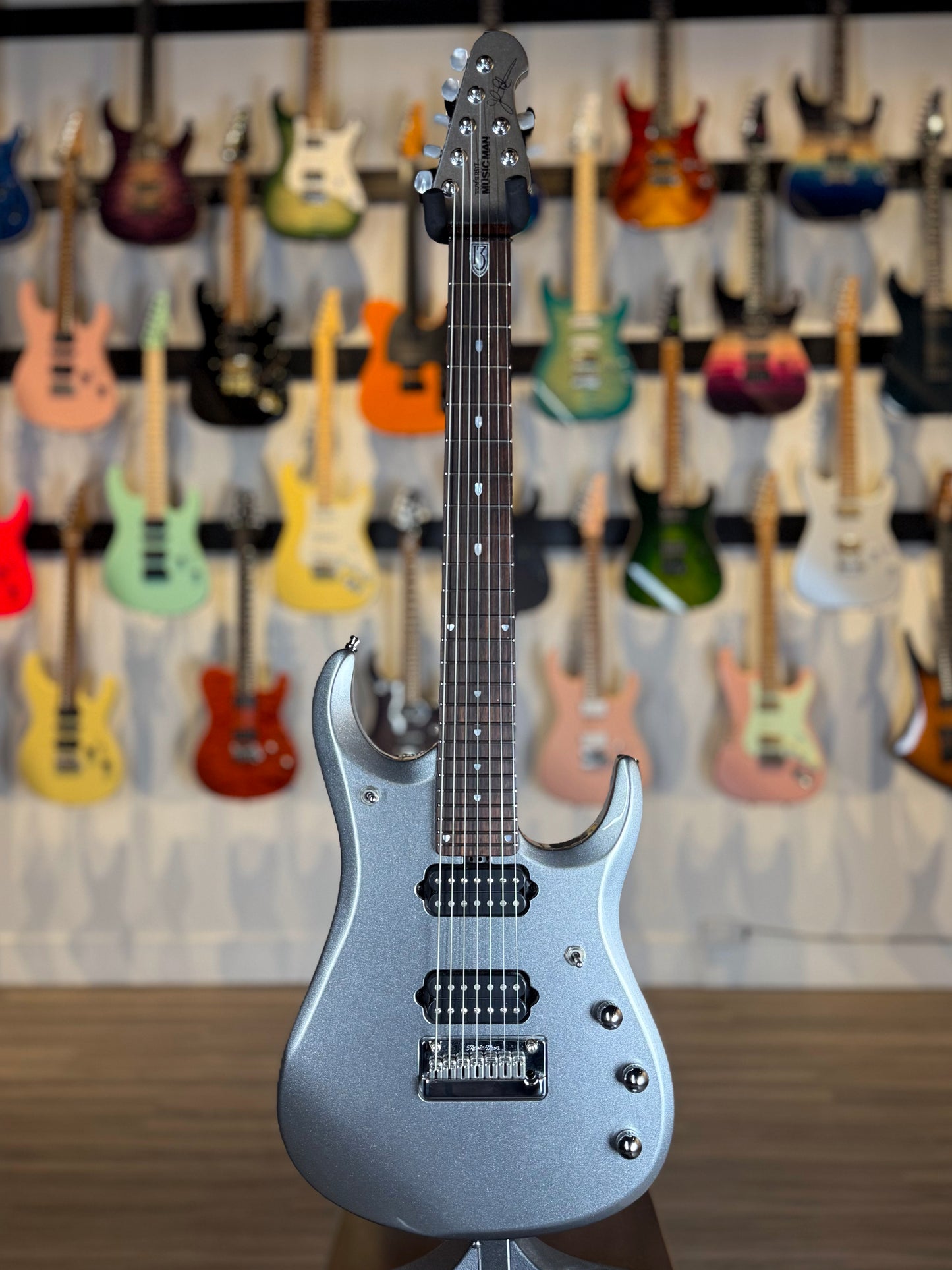 Ernie Ball Music Man JP13 7 String BFR (Ball Family Reserve) | Platinum Silver (Pre-Owned)