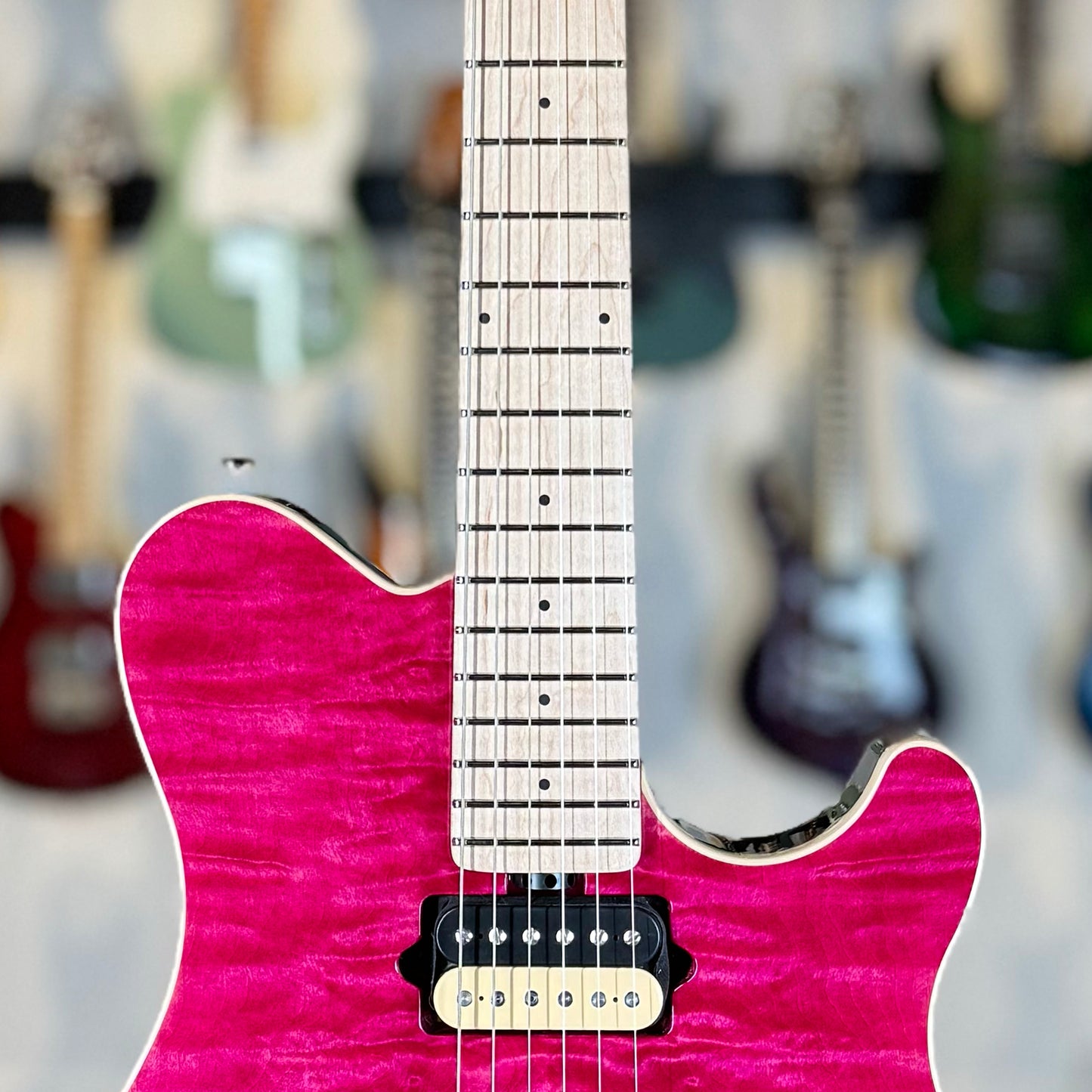 Ernie Ball Music Man 30th Anniversary Axis Limited Edition | Translucent Pink Quilt (#50 of 100)