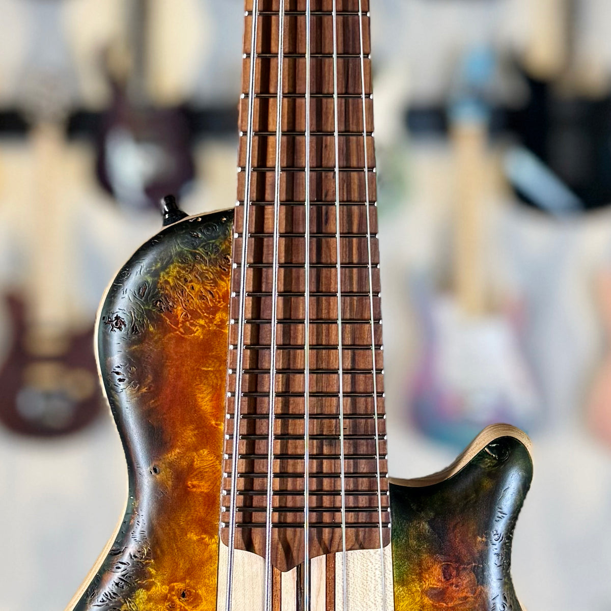 Mayones Cali 5 | Amber Olive Burst Custom Color