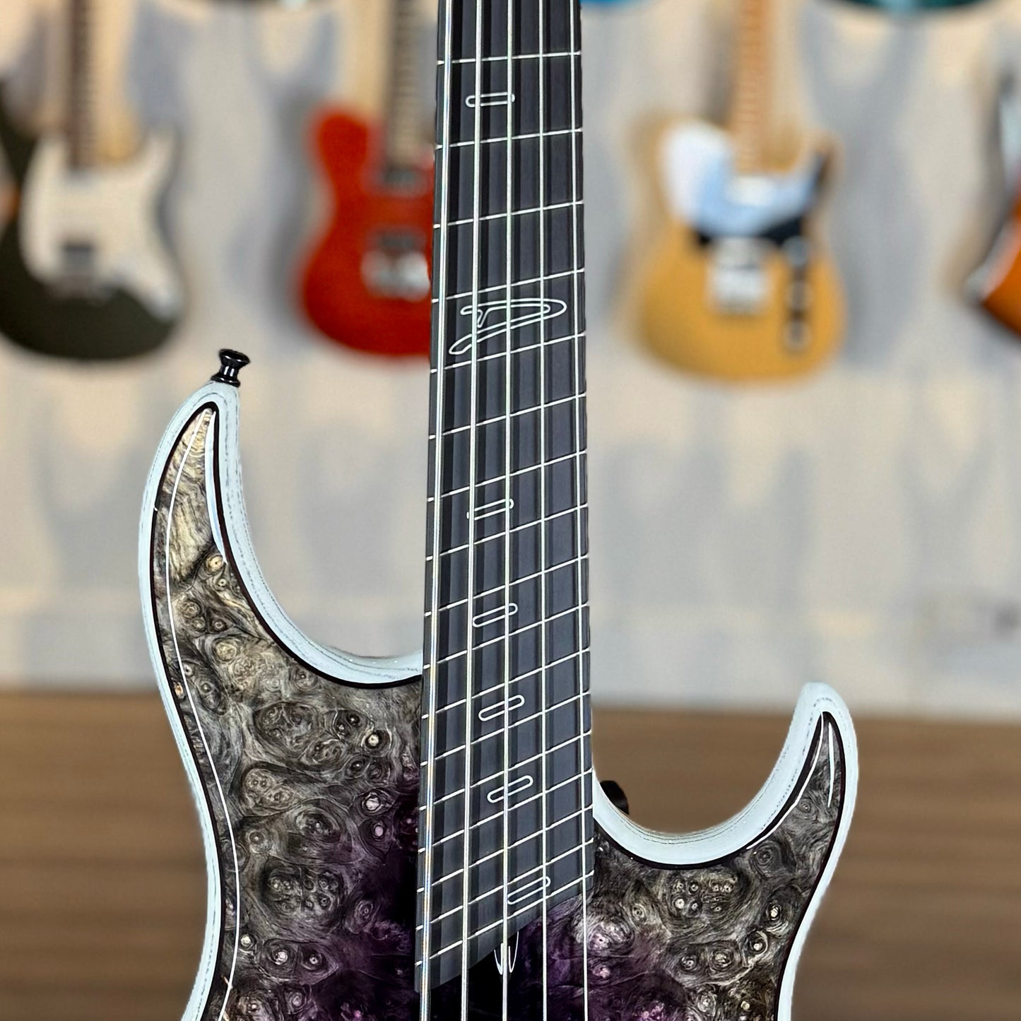 Dingwall Guitars Custom Shop Z3 5 String | Purple to Natural Reverseburst