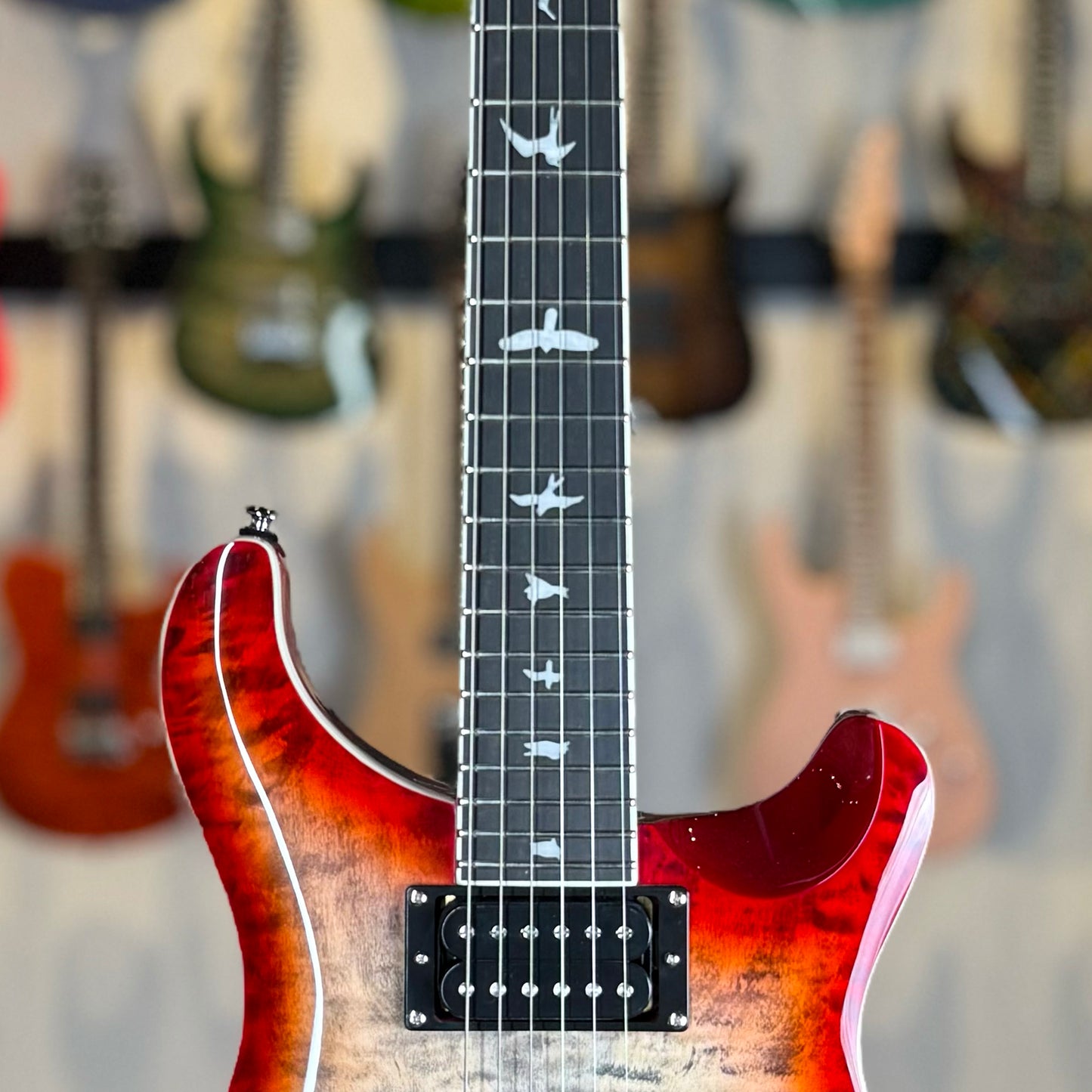PRS SE Custom 24-08 Quilt | Charcoal Cherry Burst