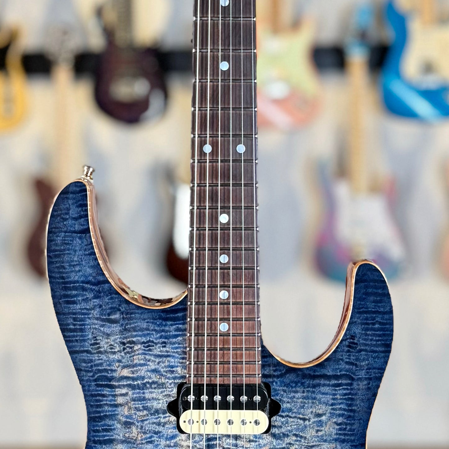 Suhr Guthrie Govan Signature Custom Modern | Faded Trans Whale Blue Burst (Pre-Owned)