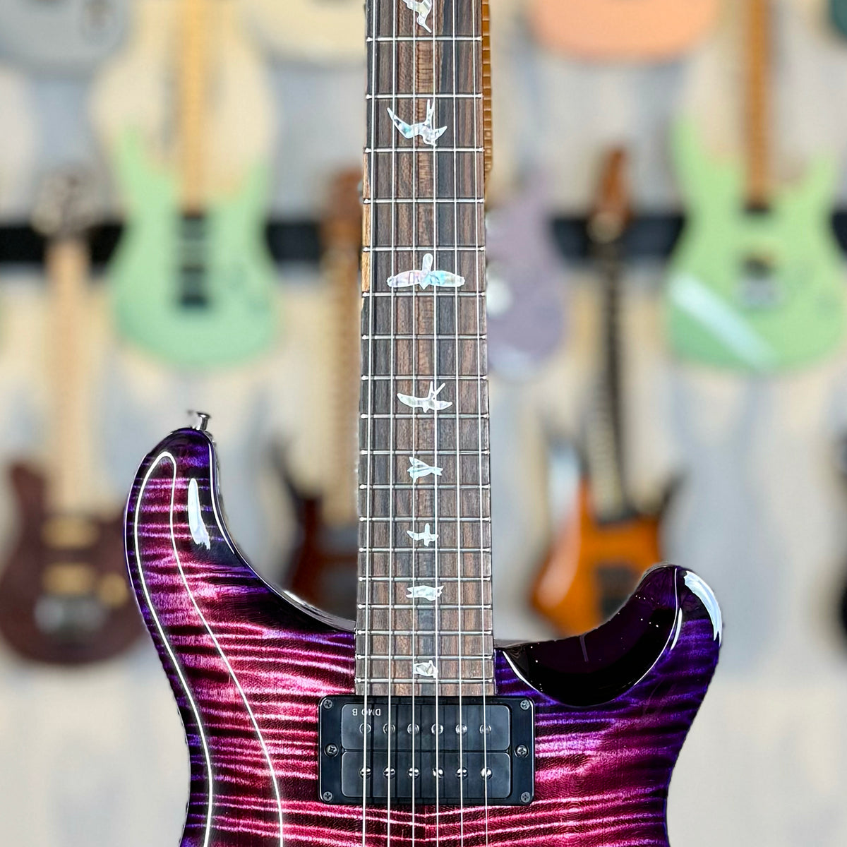 PRS Custom 24-08 DMO Limited Sprayer's Choice Wood Library | Magenta Purple Burst