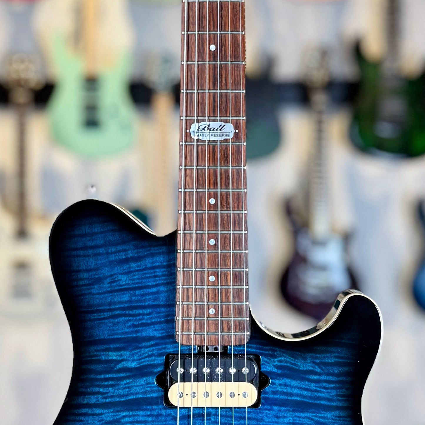 Ernie Ball Music Man Axis Super Sport BFR (Ball Family Reserve) | Translucent Blue Burst (Pre-Owned)