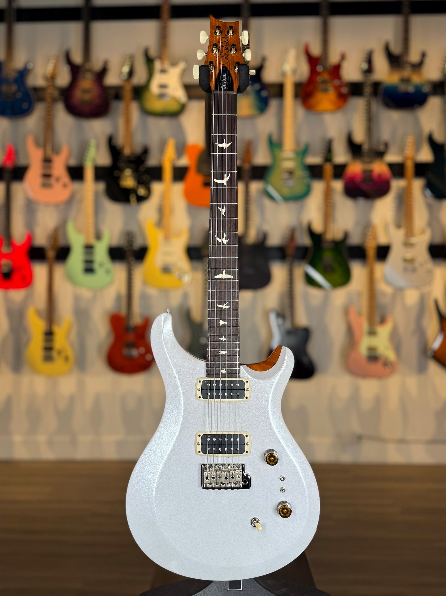 PRS S2 Custom 24-08 Sprayer's Choice | Pearl White Metallic