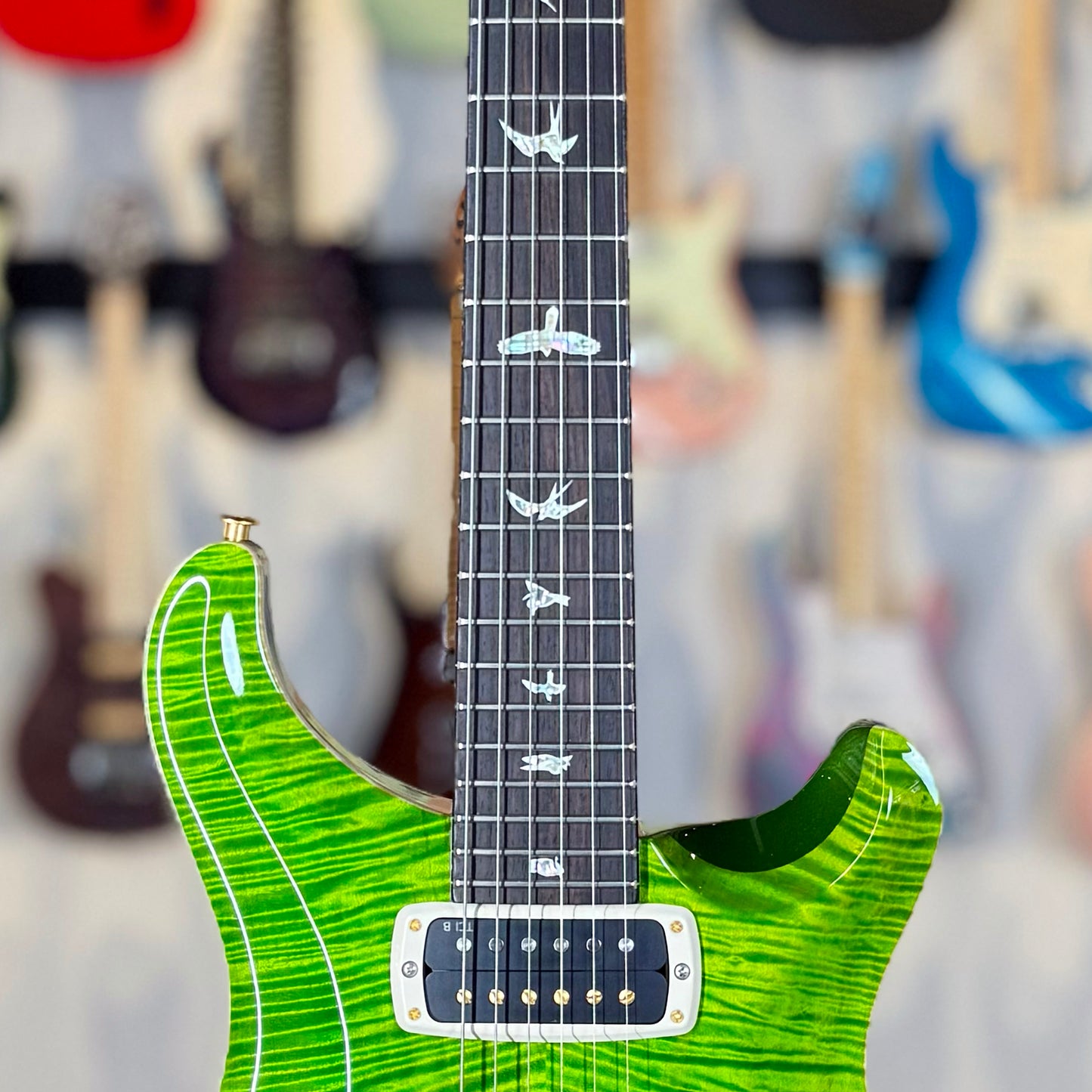 PRS Custom 24-08 Sprayer's Choice | Electric Lime