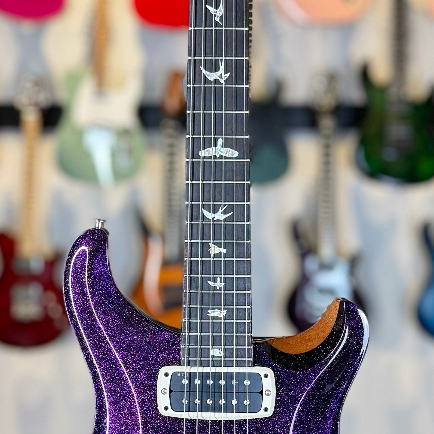 PRS Custom 24-08 Sprayer's Choice | Purple Sparkle/Natural Back