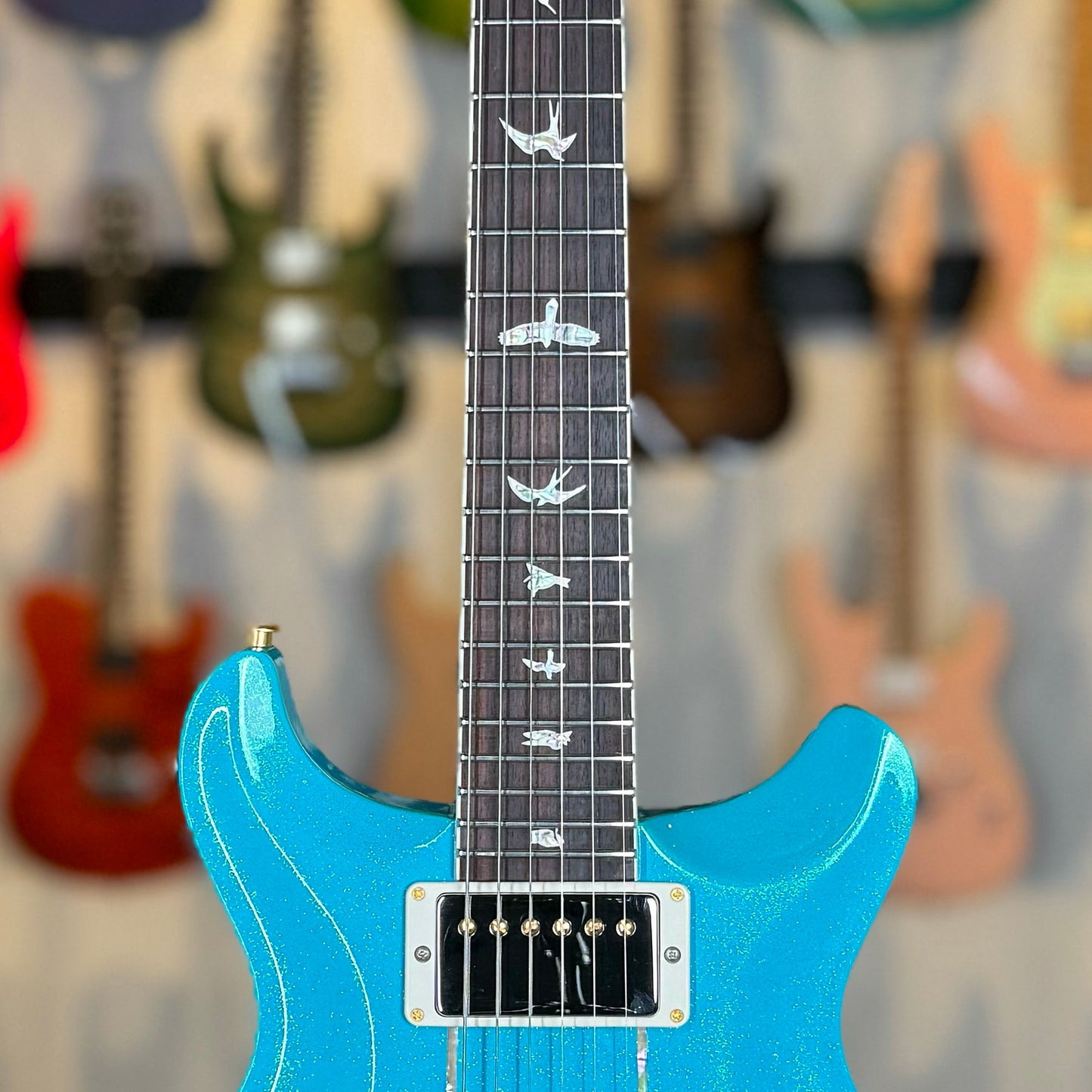 PRS Santana Retro Sprayer's Choice | Blue Turquoise Pearl Sparkle