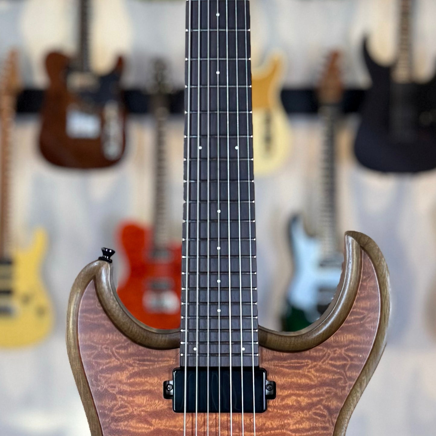 Dunable Gnarwhal 7 String USA Custom Shop | Quilt Sapele Natural Burst