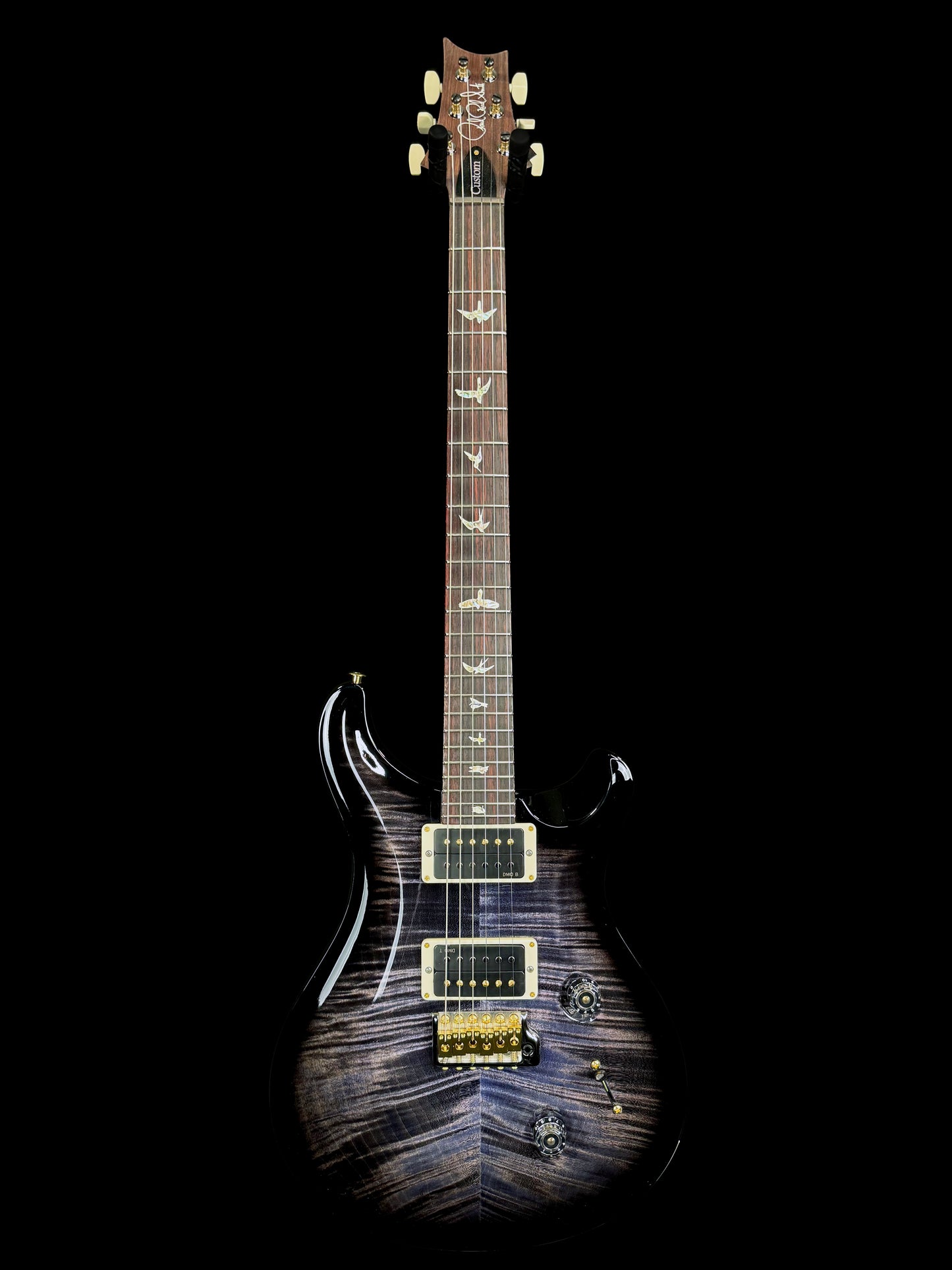 PRS Custom 24 "10" Top | Purple Mist Wraparound Smokeburst