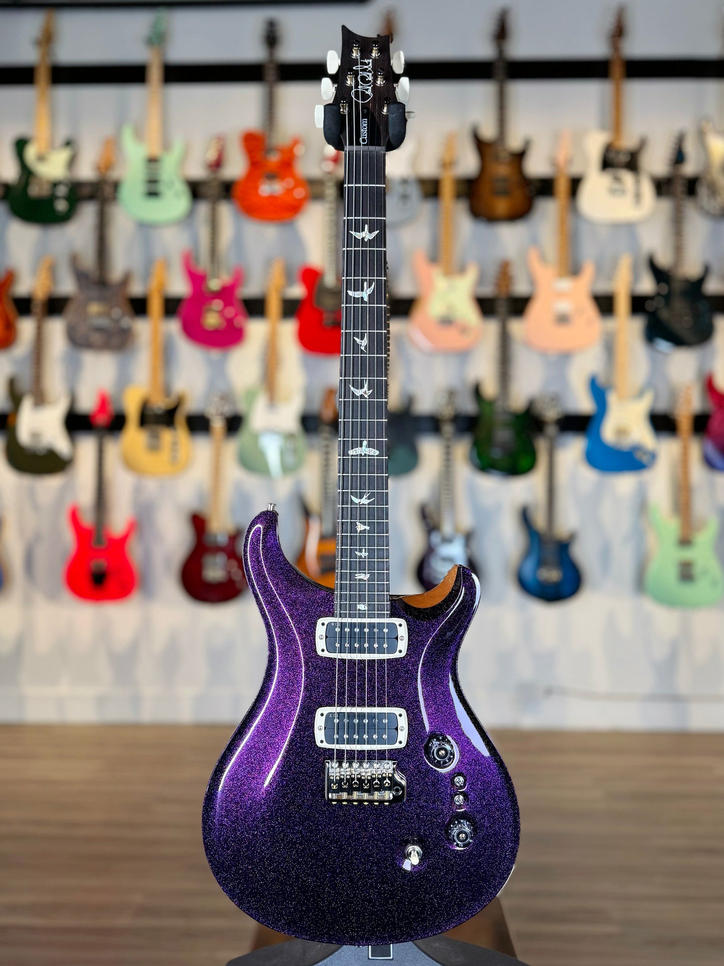 PRS Custom 24-08 Sprayer's Choice | Purple Sparkle/Natural Back