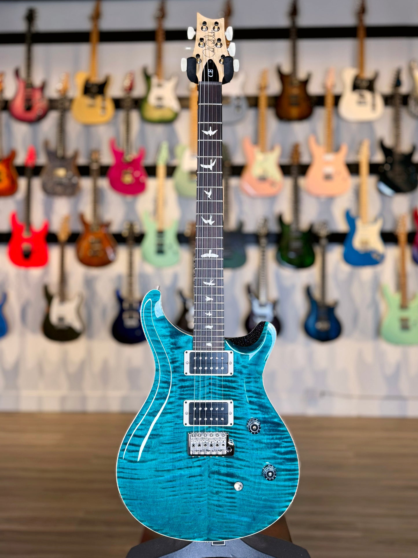 PRS CE 24 Sprayer's Choice | Faded Abalone with Blue/Green Colorshift Sparkle Back (Hand Selected Top)