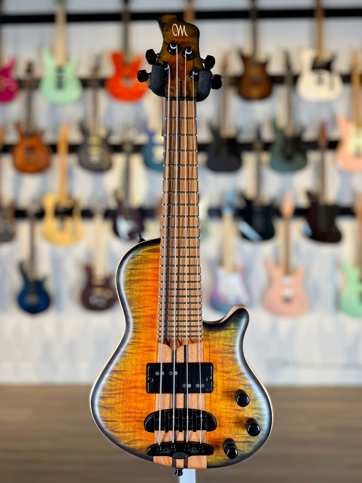 Mayones Cali 4 | Amber Olive Burst Custom Color