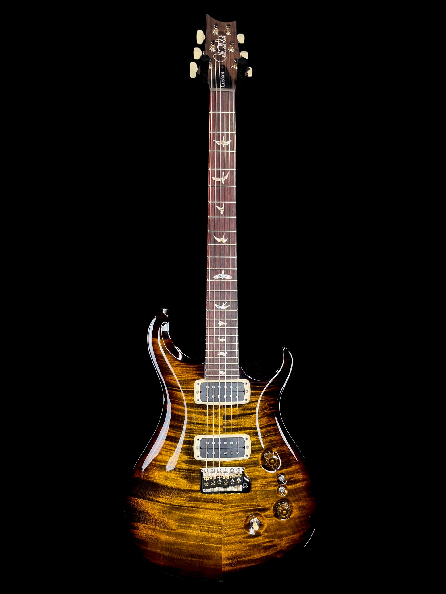 PRS Custom 24-08 | Black Gold Wraparound Burst