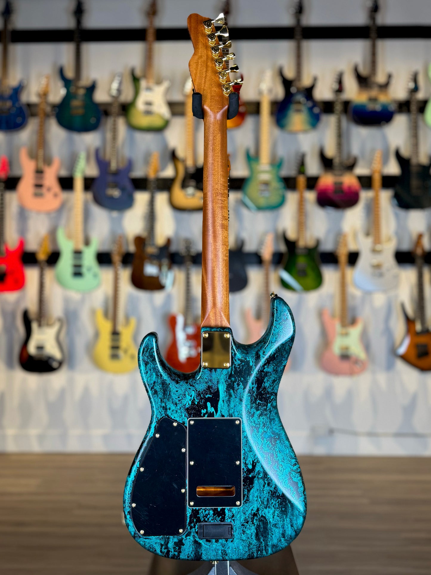 James Tyler Guitars Studio Elite HD | Turquoise Schmear with Black Tint