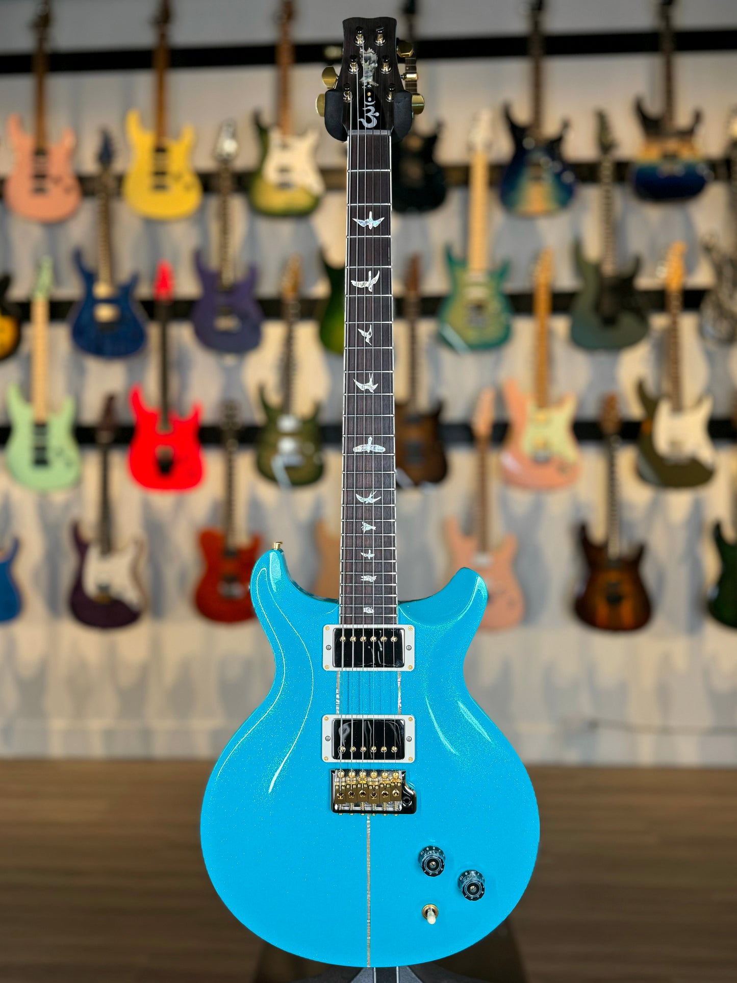 PRS Santana Retro Sprayer's Choice | Blue Turquoise Pearl Sparkle