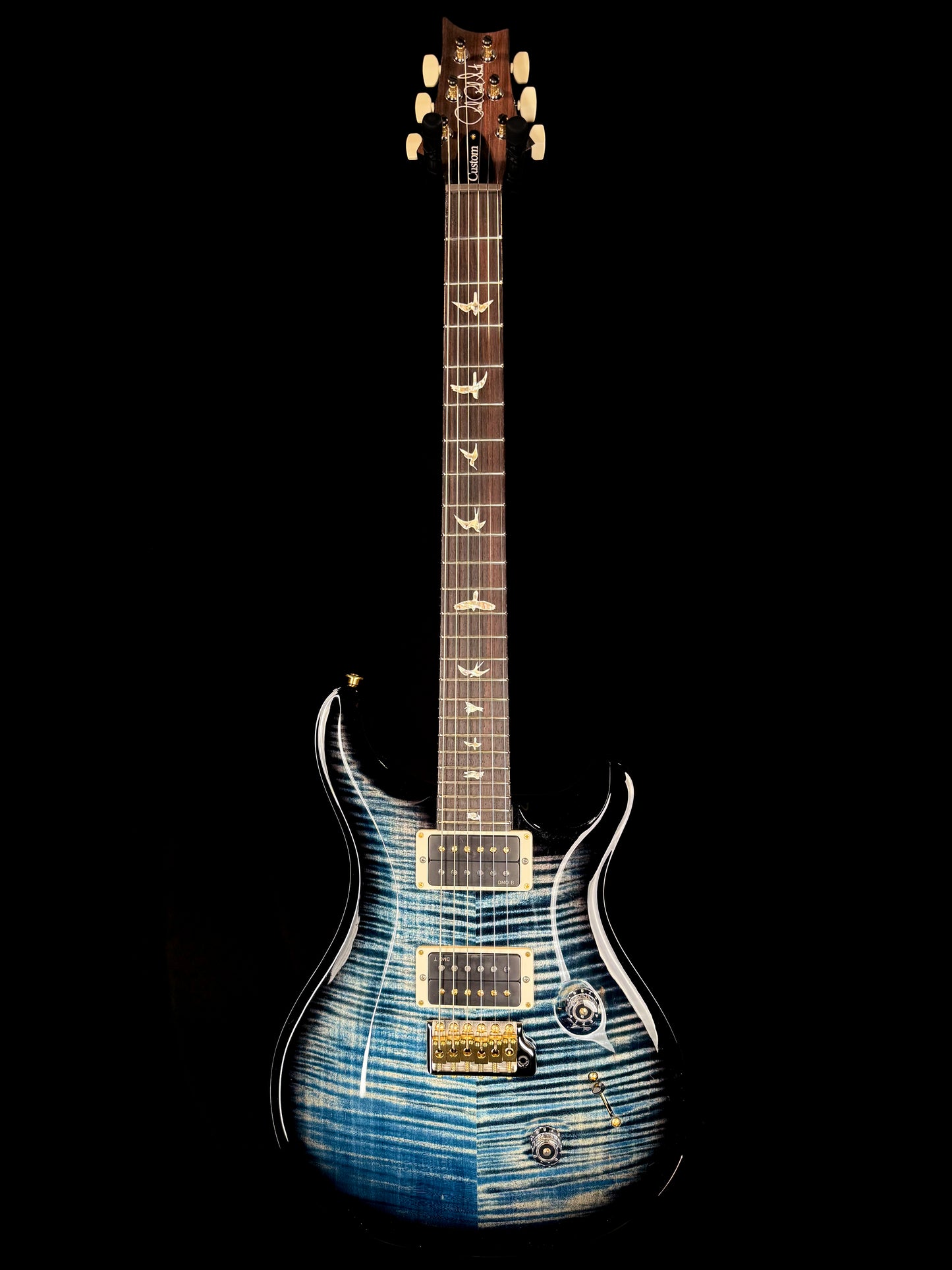 PRS Custom 24 "10" Top | Faded Whale Blue Wraparound Smokeburst